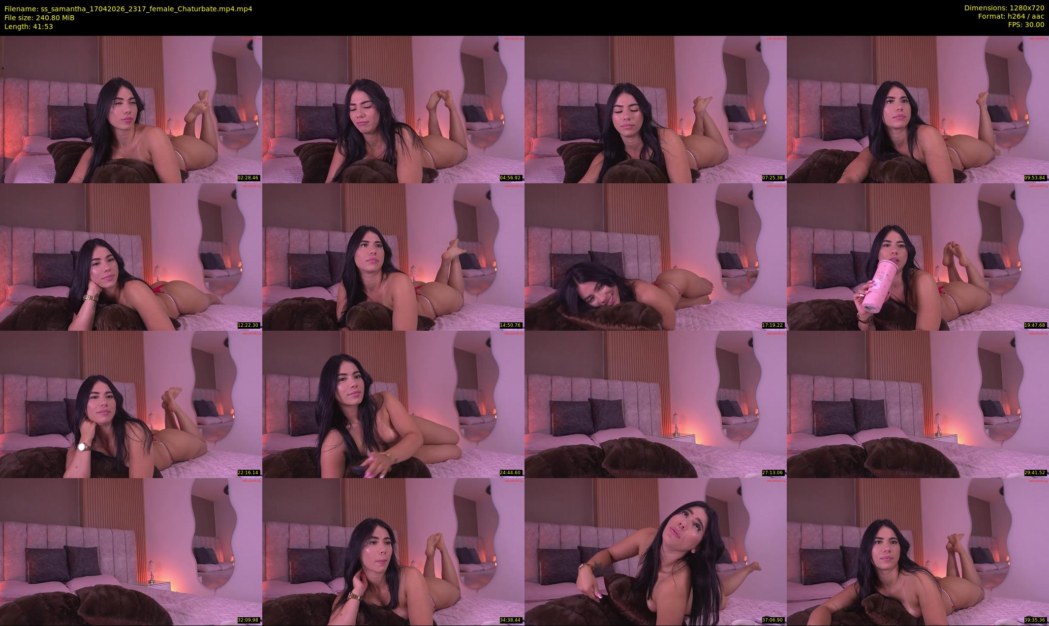 ss_samantha — 42 minute Chaturbate female cam show recording, 720p, Apr 17, 2026