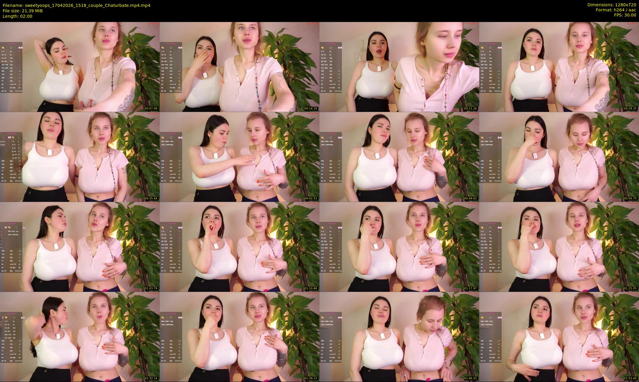 sweetyoops — 2 minute Chaturbate female cam show recording, 720p, Apr 17, 2026