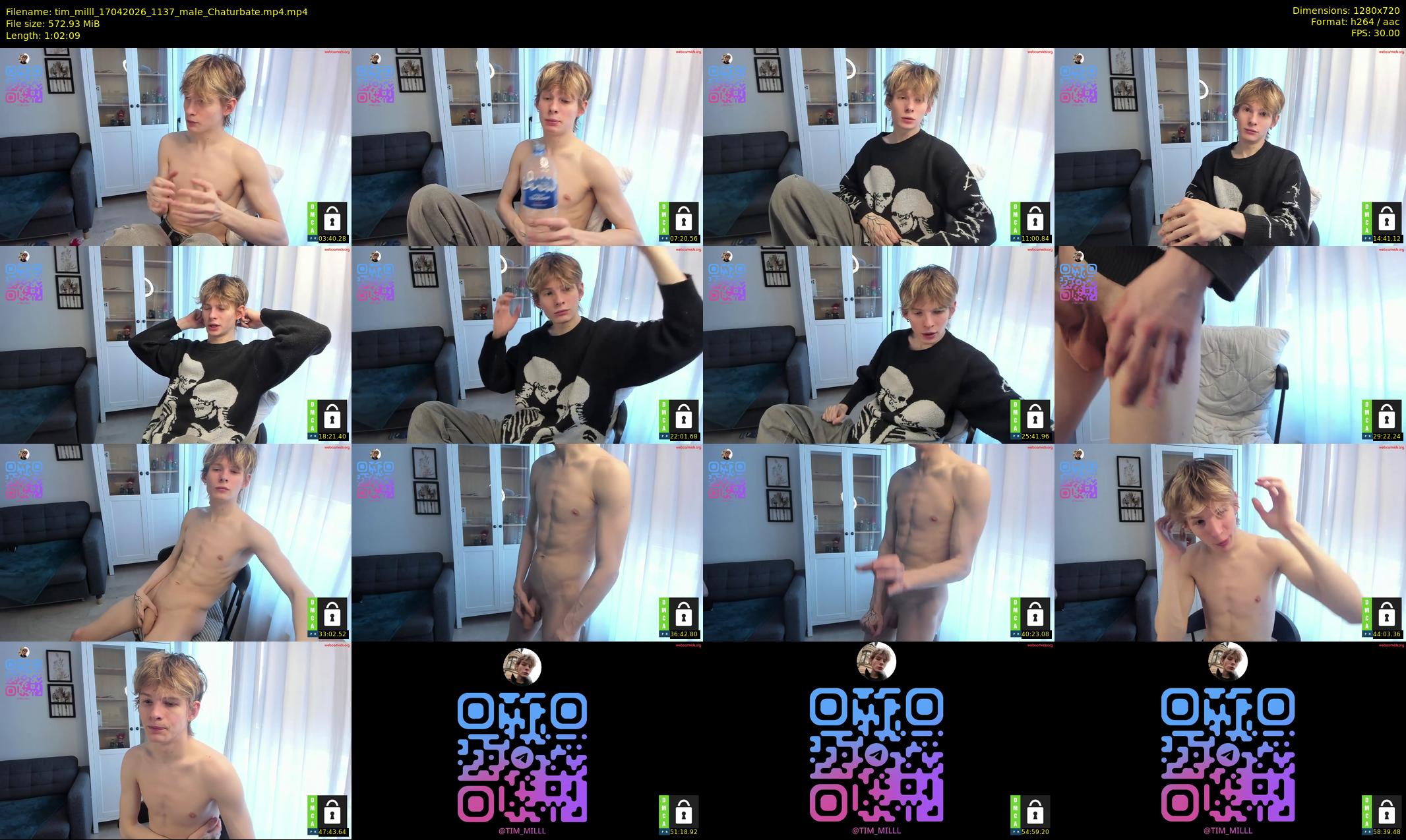 tim_milll — 63 minute Chaturbate male cam show recording, 720p, Apr 17, 2026