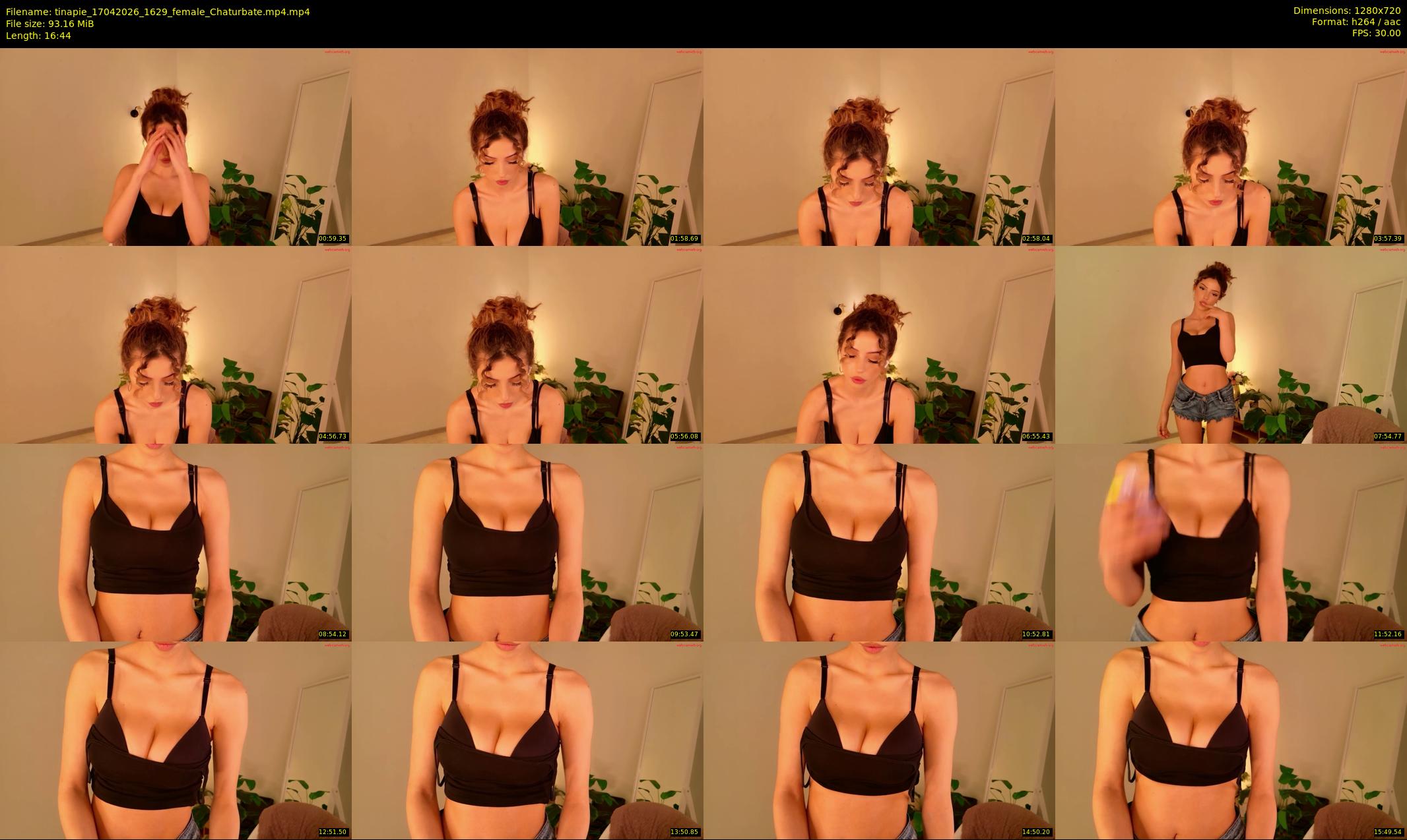 tinapie — 17 minute Chaturbate female cam show recording, 720p, Apr 17, 2026