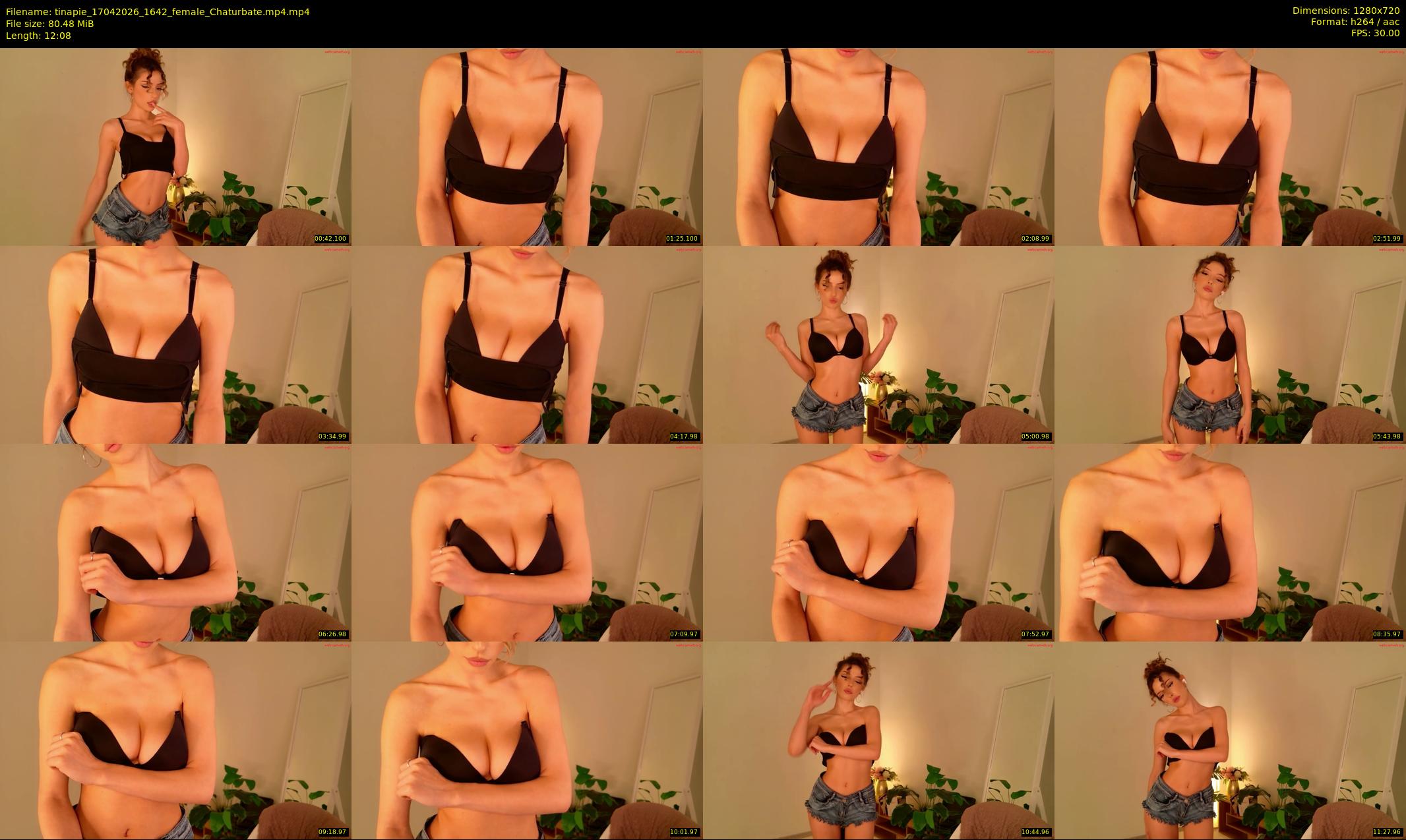 tinapie — 13 minute Chaturbate female cam show recording, 720p, Apr 17, 2026