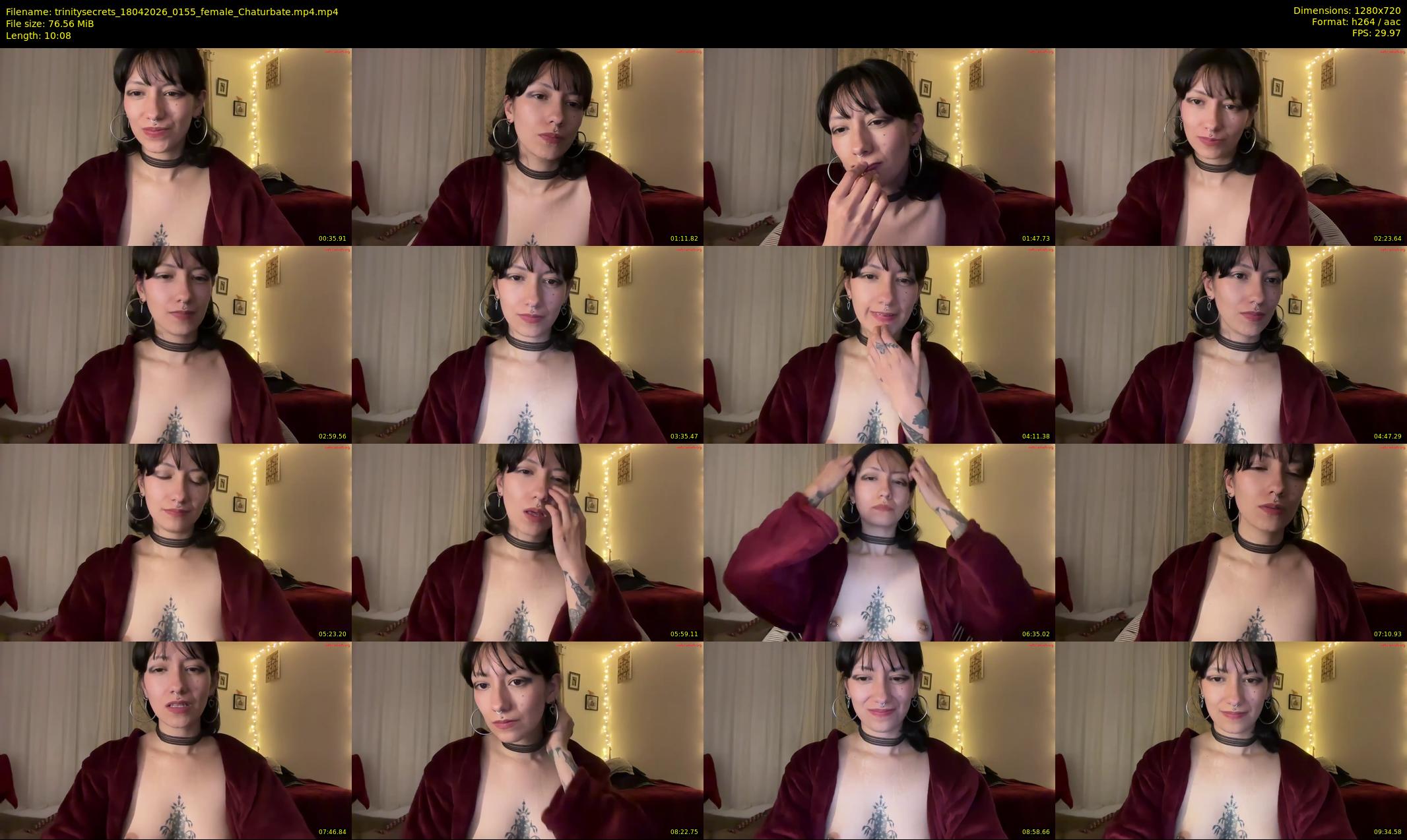 trinitysecrets — 11 minute Chaturbate female cam show recording, 720p, Apr 18, 2026