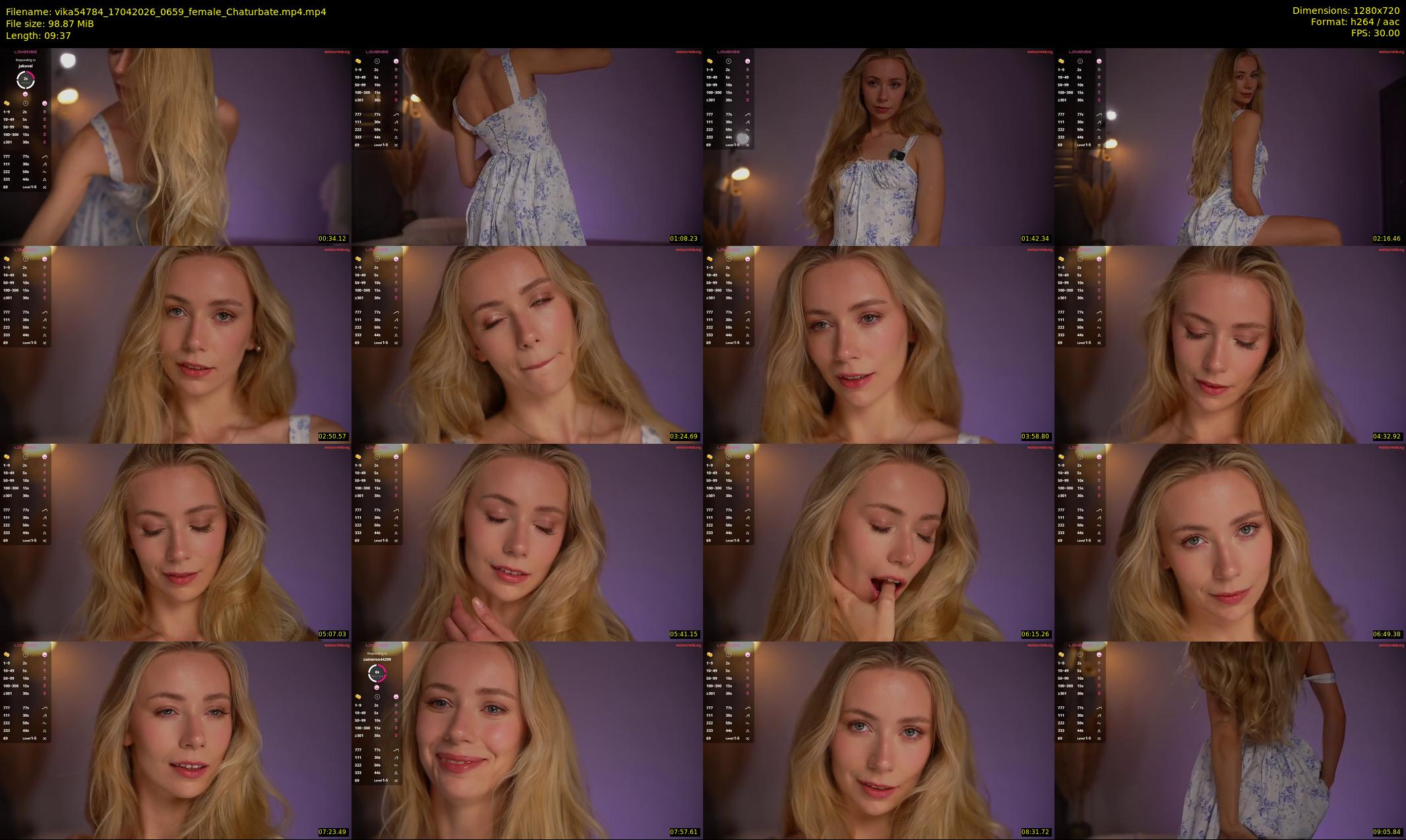 vika54784 — 10 minute Chaturbate female cam show recording, 720p, Apr 17, 2026