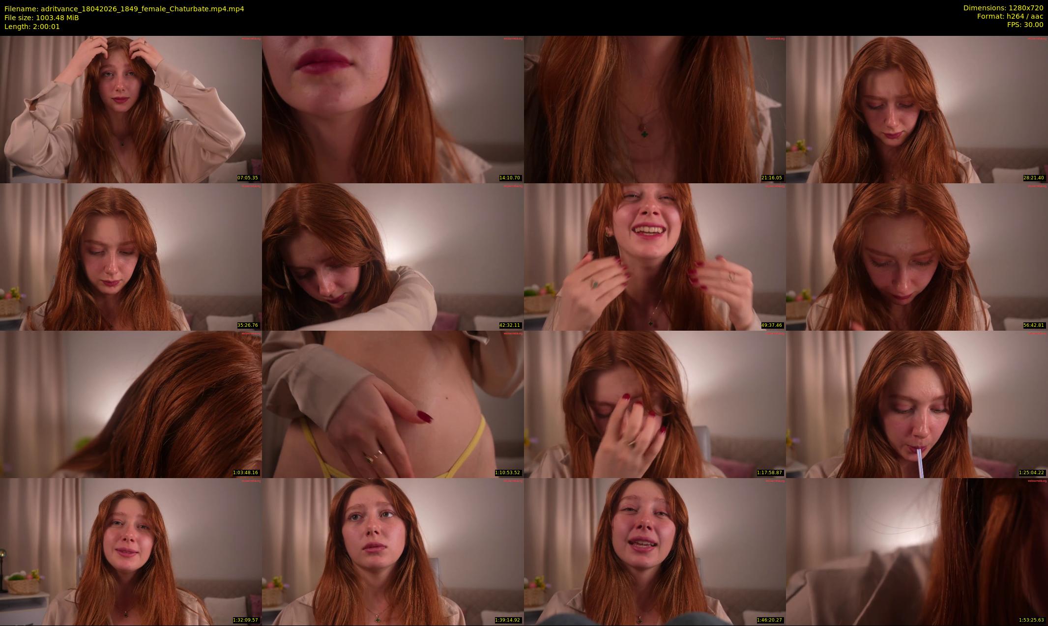 adritvance — 121 minute Chaturbate female cam show recording, 720p, Apr 18, 2026