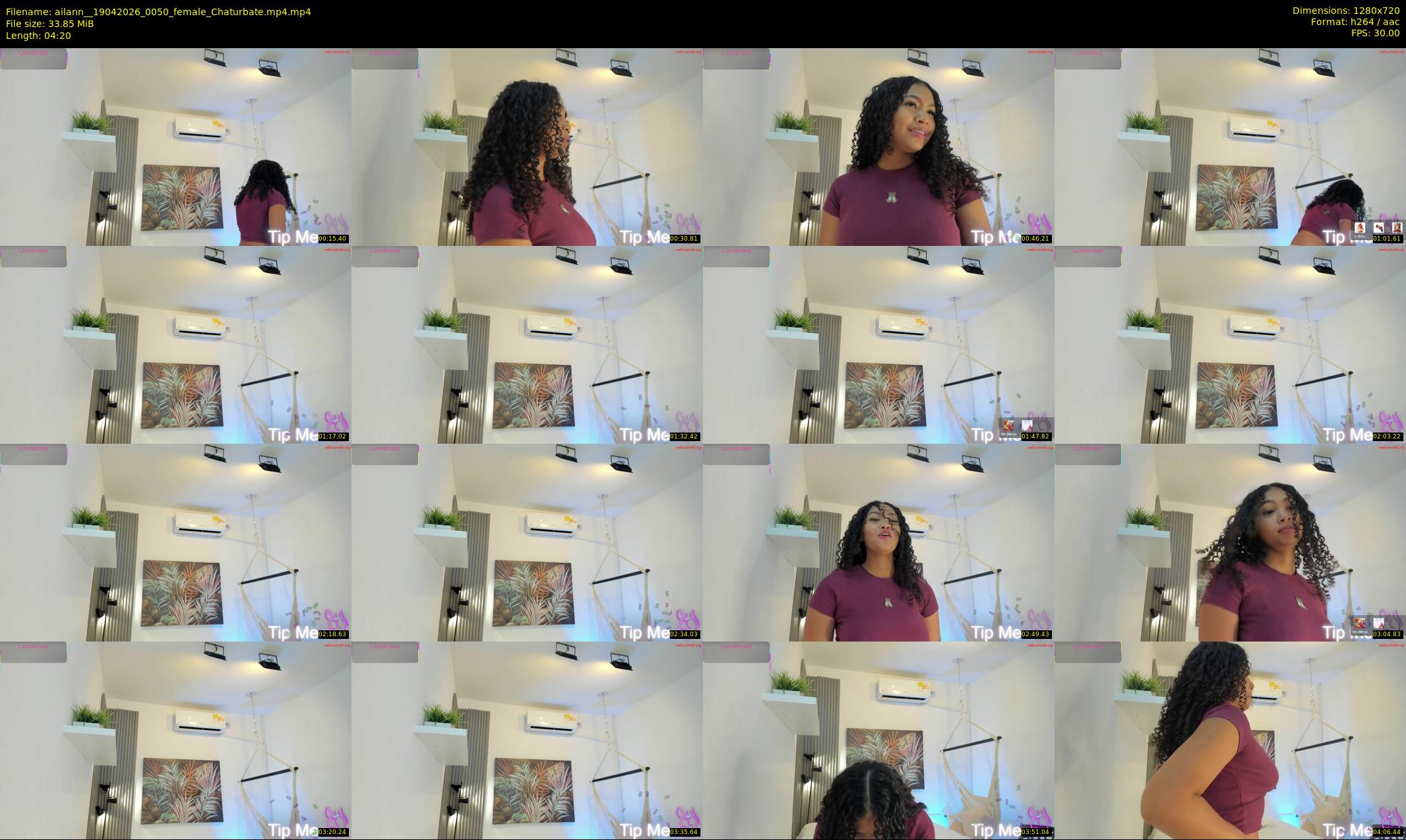 ailann_ — 5 minute Chaturbate female cam show recording, 720p, Apr 19, 2026