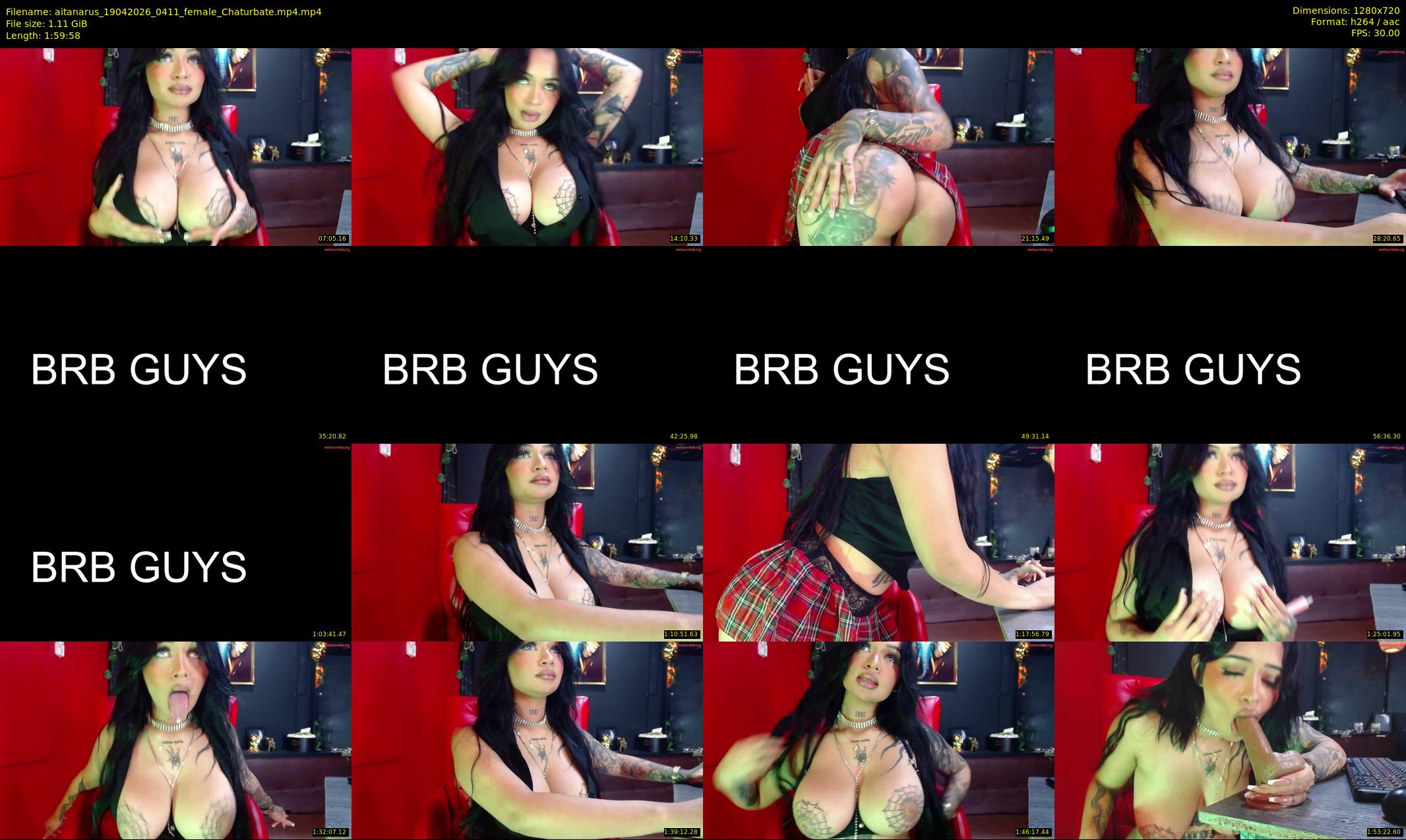 aitanarus — 120 minute Chaturbate female cam show recording, 720p, Apr 19, 2026