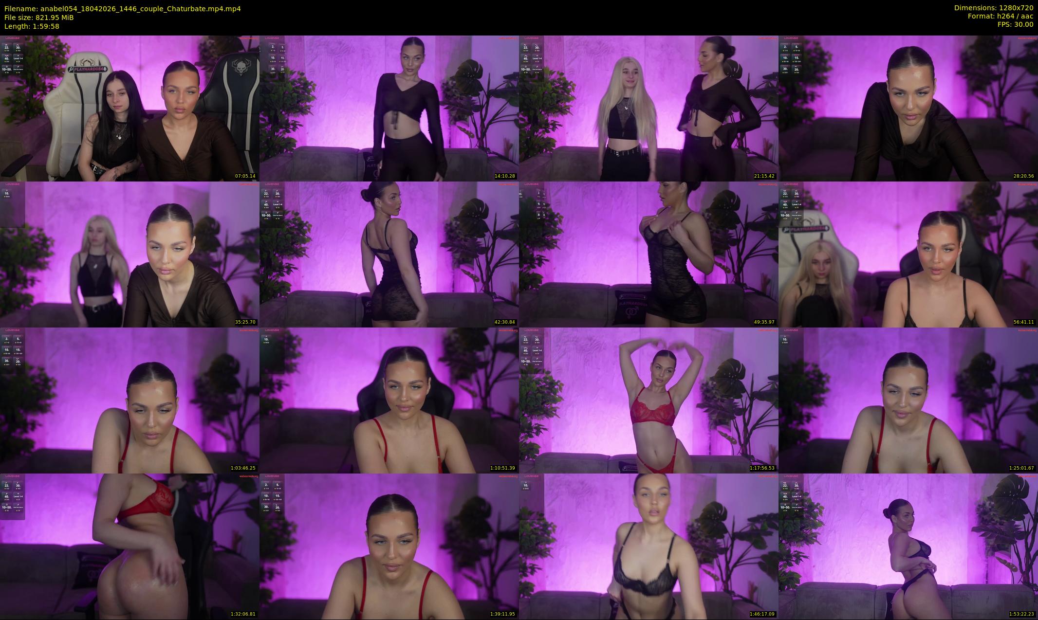anabel054 — 120 minute Chaturbate female cam show recording, 720p, Apr 18, 2026