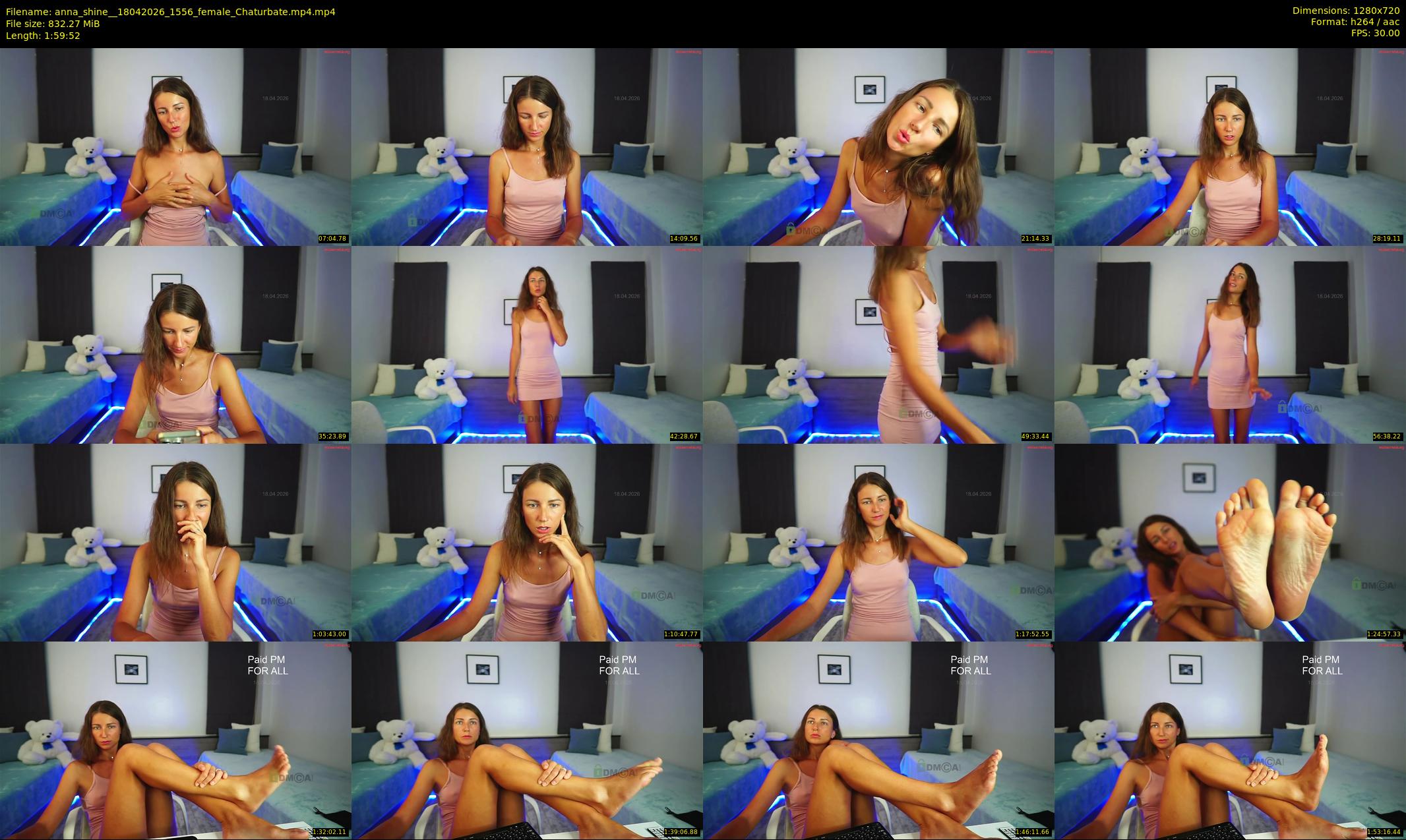 anna_shine_ — 120 minute Chaturbate female cam show recording, 720p, Apr 18, 2026
