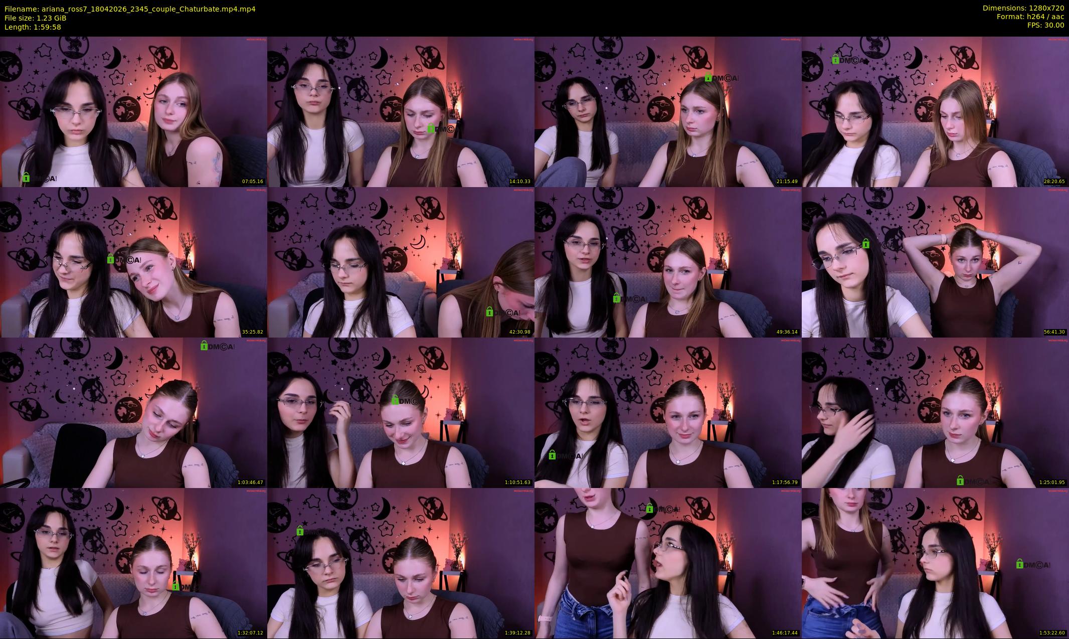 ariana_ross7 — 120 minute Chaturbate couple cam show recording, 720p, Apr 18, 2026