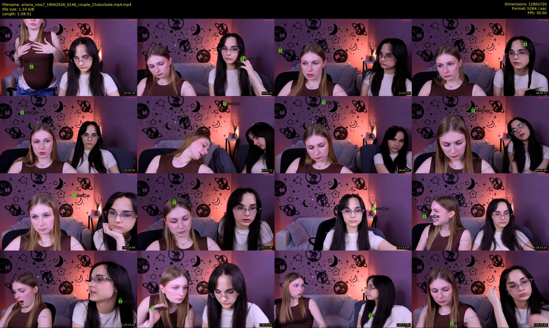 ariana_ross7 — 119 minute Chaturbate couple cam show recording, 720p, Apr 19, 2026