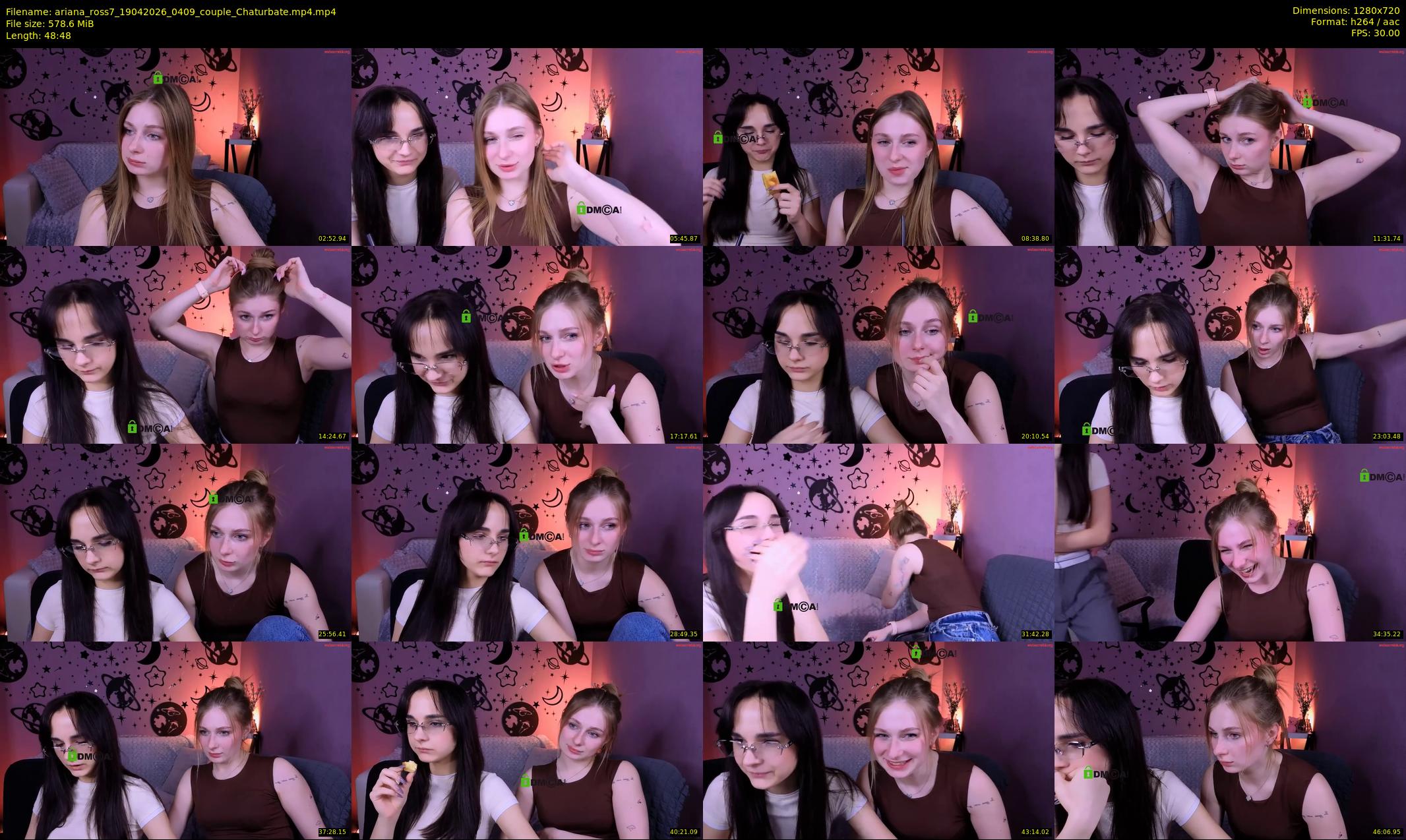 ariana_ross7 — 49 minute Chaturbate couple cam show recording, 720p, Apr 19, 2026