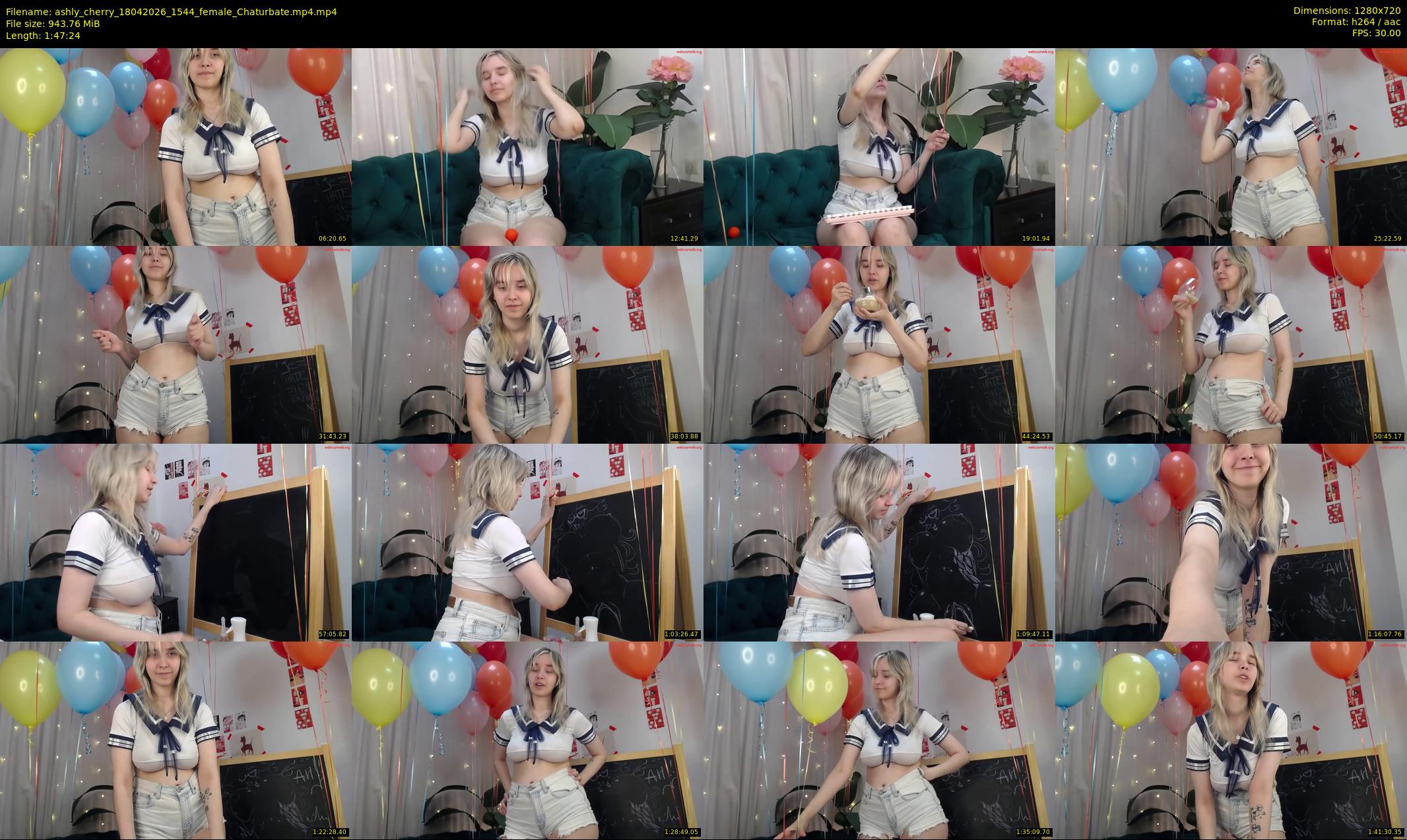 ashly_cherry — 108 minute Chaturbate female cam show recording, 720p, Apr 18, 2026