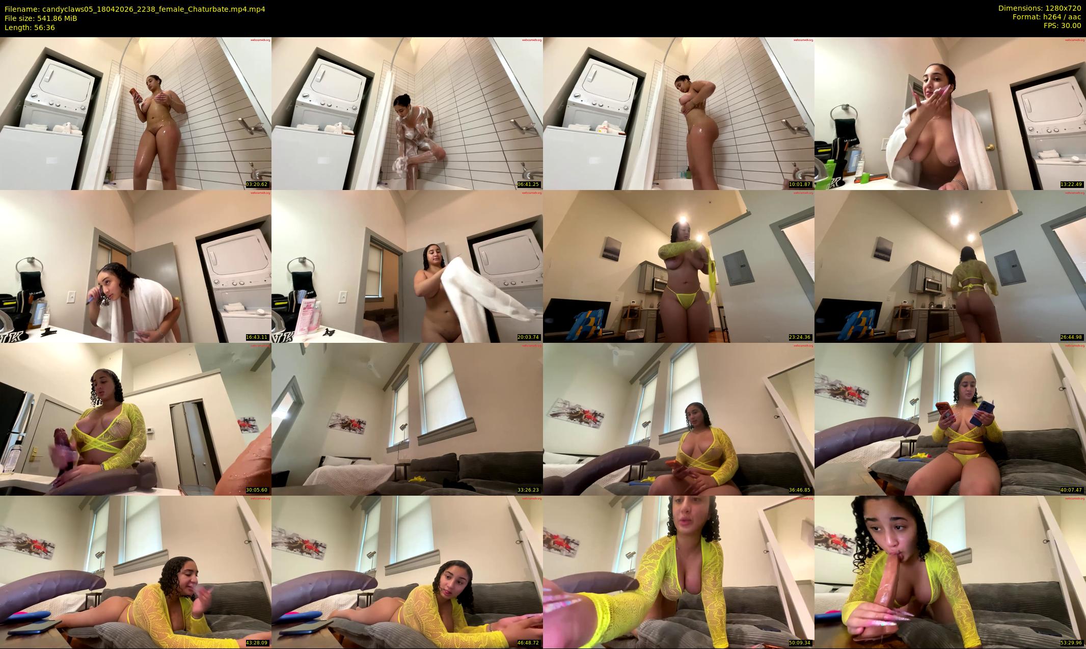 candyclaws05 — 57 minute Chaturbate female cam show recording, 720p, Apr 18, 2026