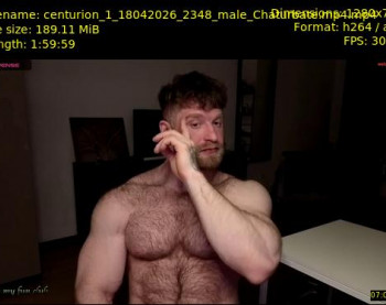 centurion_1 — 120 minute Chaturbate male cam show recording, 720p, Apr 18, 2026