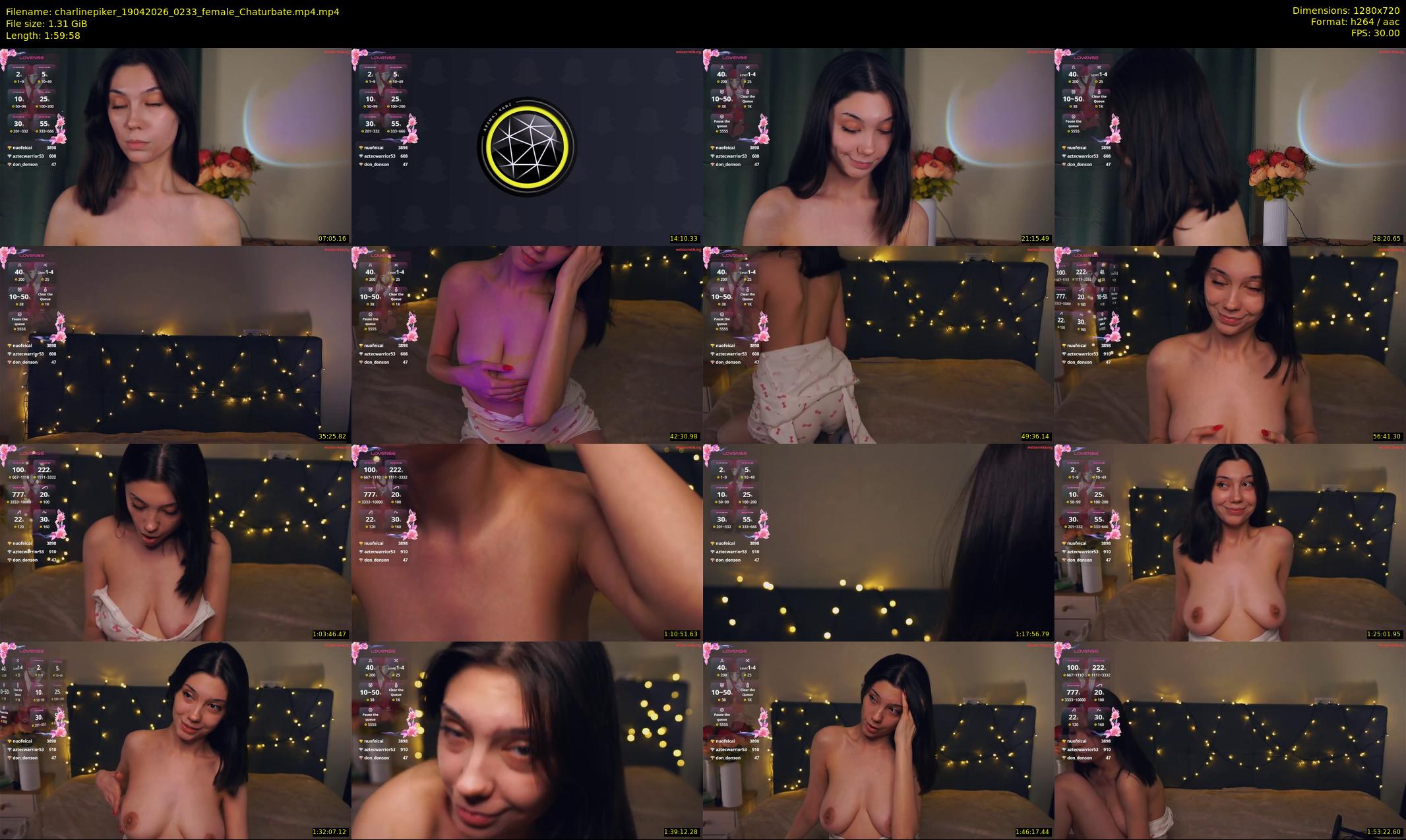charlinepiker — 120 minute Chaturbate female cam show recording, 720p, Apr 19, 2026