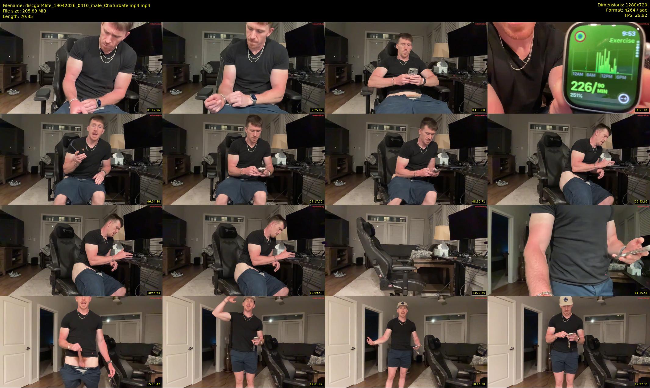 discgolf4life — 21 minute Chaturbate male cam show recording, 720p, Apr 19, 2026