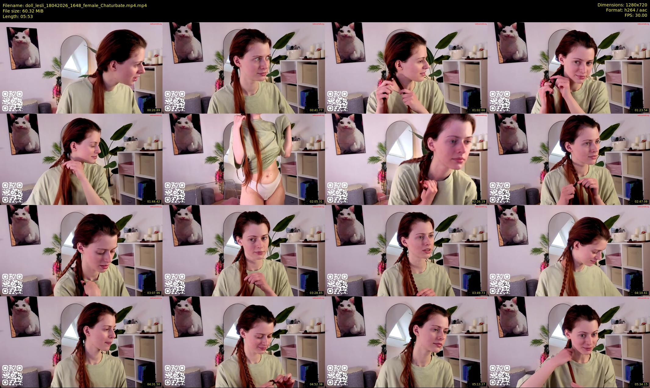 doll_lesli — 6 minute Chaturbate female cam show recording, 720p, Apr 18, 2026