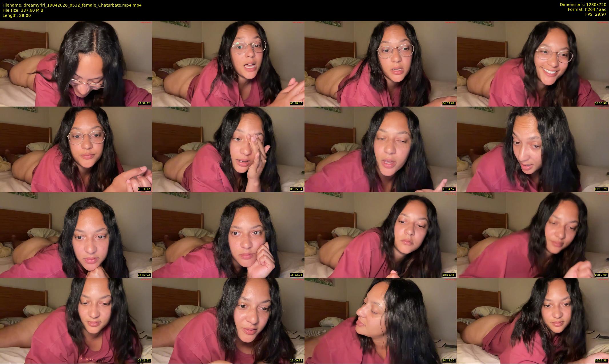 dreamyriri — 28 minute Chaturbate female cam show recording, 720p, Apr 19, 2026