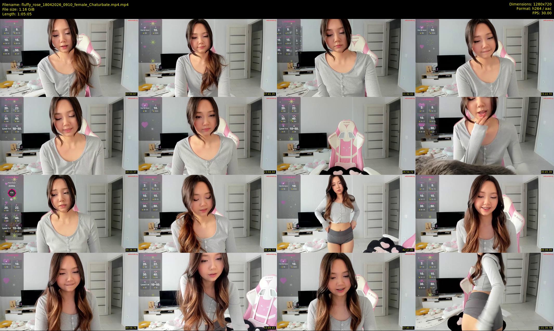 fluffy_rose — 66 minute Chaturbate female cam show recording, 720p, Apr 18, 2026