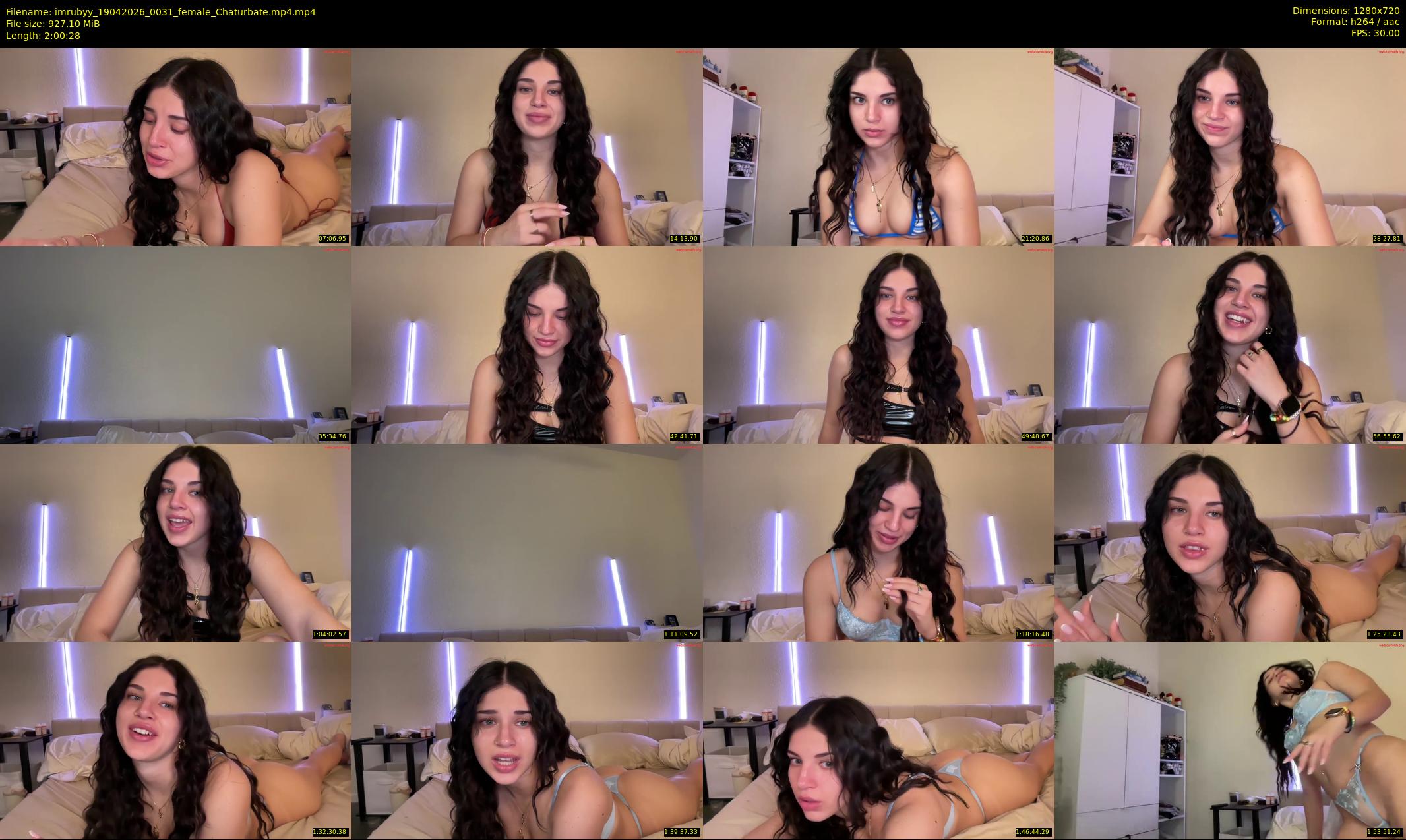 imrubyy — 121 minute Chaturbate female cam show recording, 720p, Apr 19, 2026