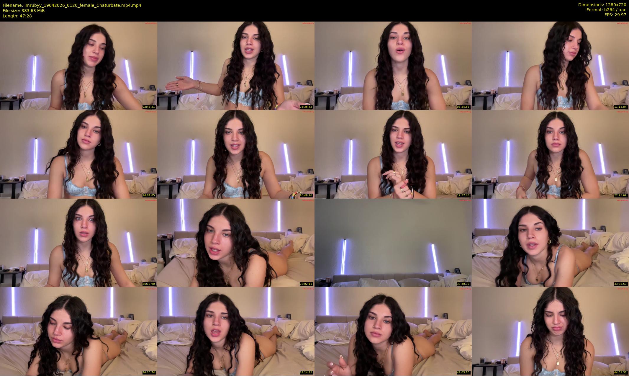 imrubyy — 48 minute Chaturbate female cam show recording, 720p, Apr 19, 2026