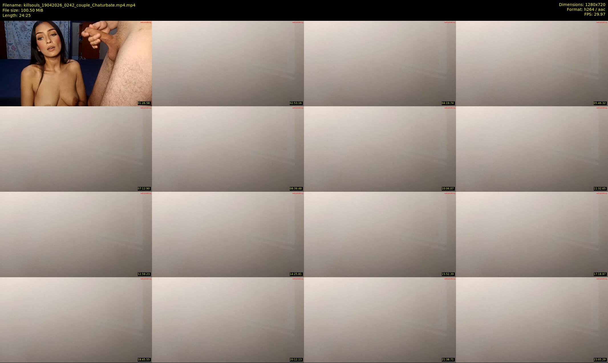 killsouls — 25 minute Chaturbate couple cam show recording, 720p, Apr 19, 2026