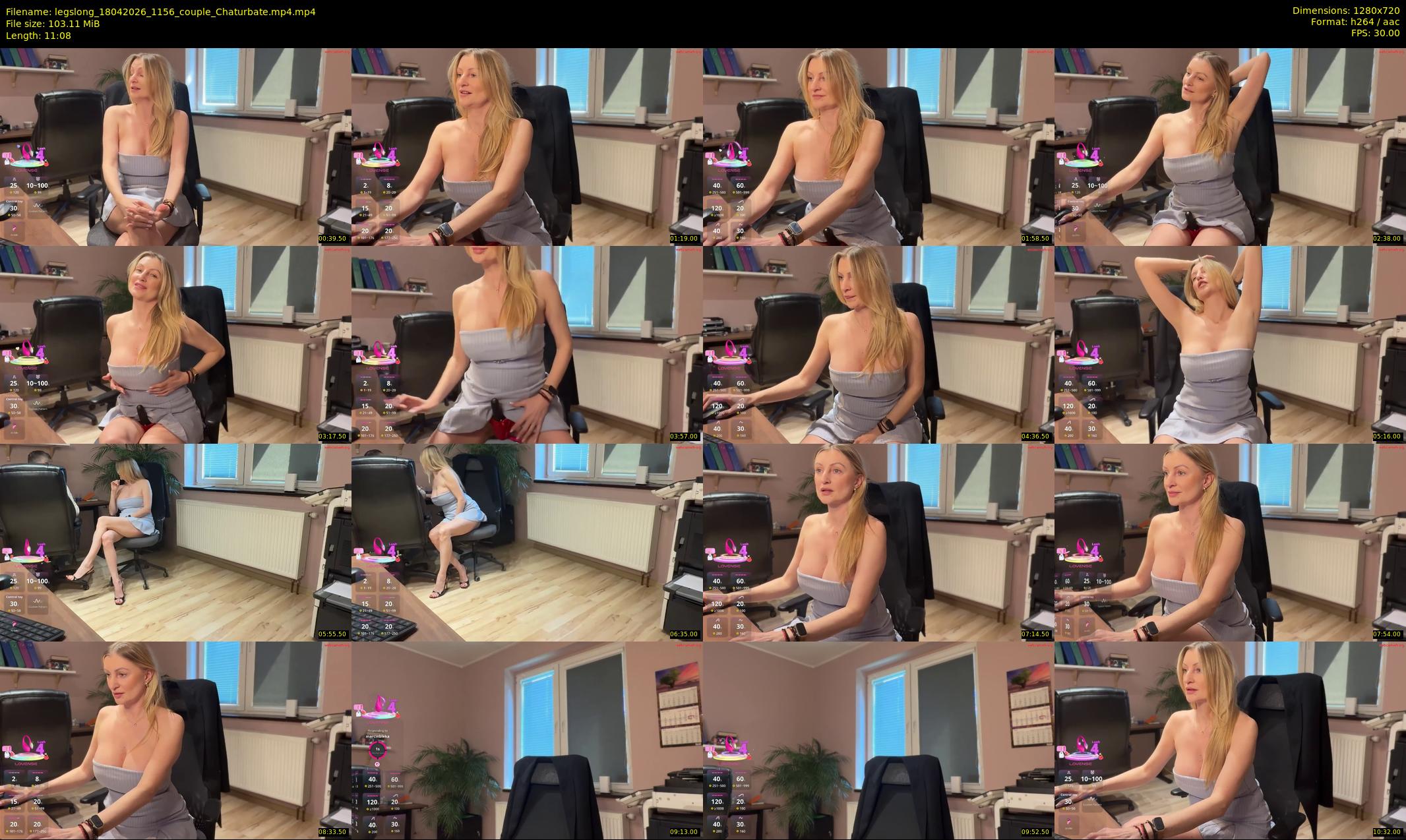 legslong — 12 minute Chaturbate couple cam show recording, 720p, Apr 18, 2026