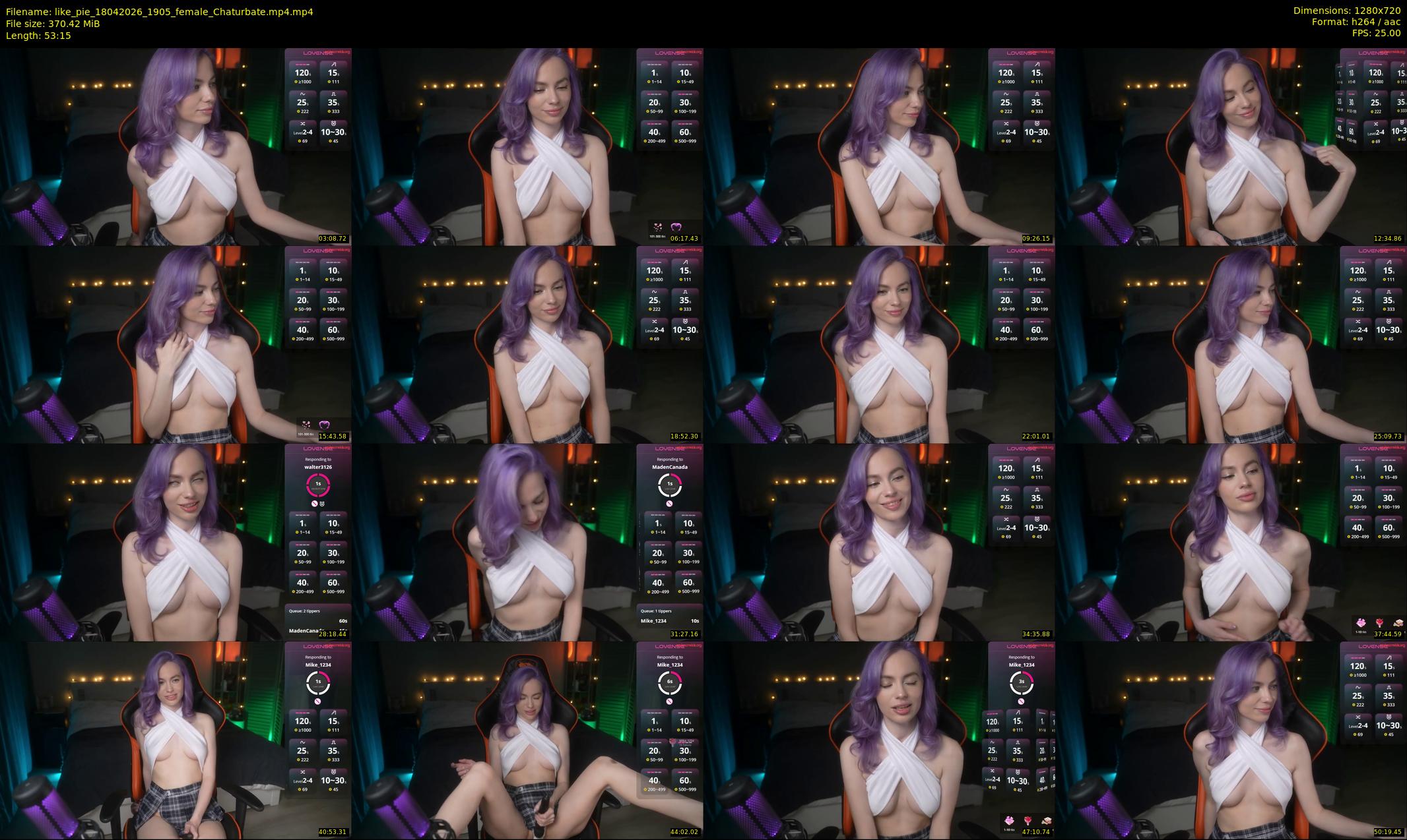 like_pie — 54 minute Chaturbate couple cam show recording, 720p, Apr 18, 2026