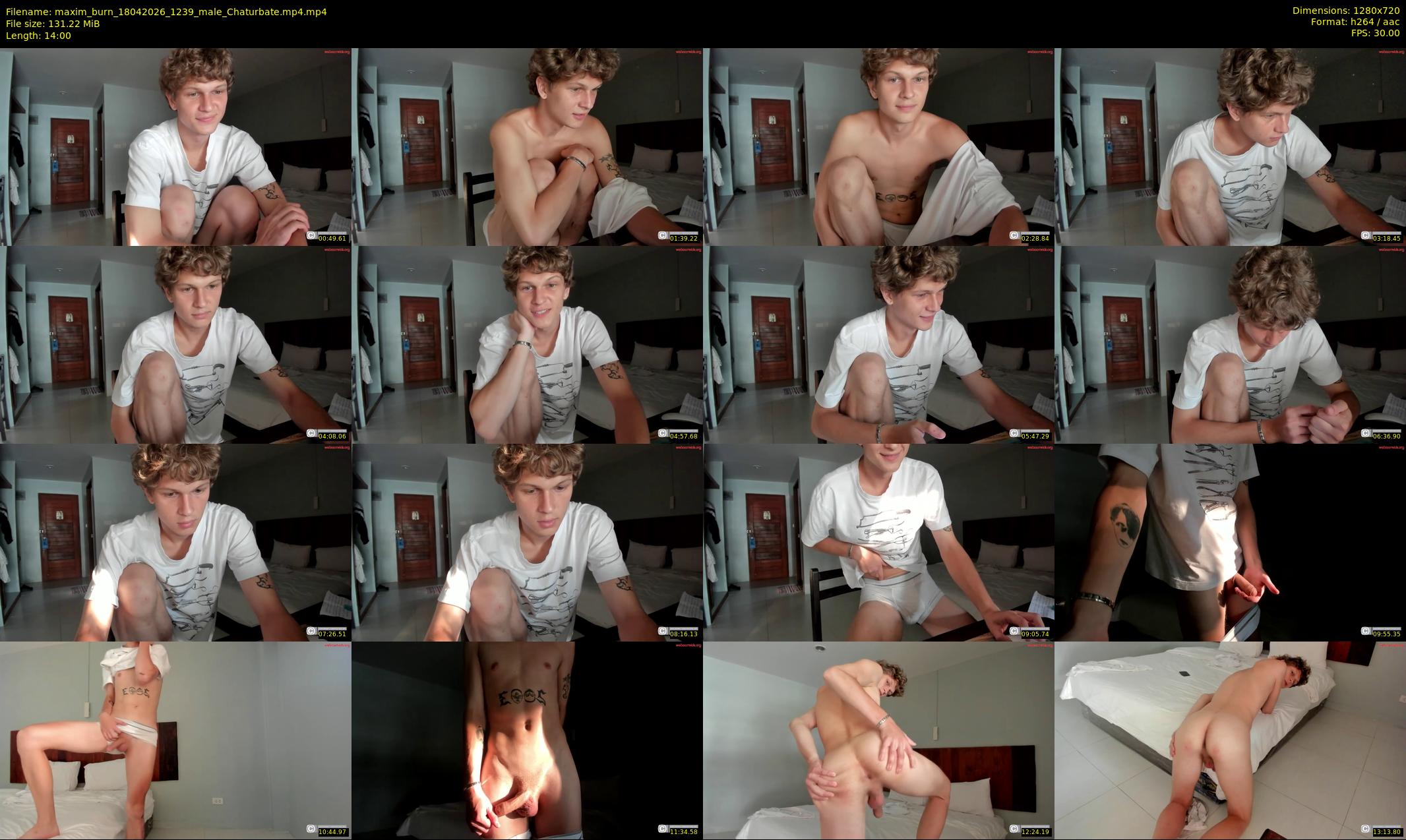 maxim_burn — 14 minute Chaturbate male cam show recording, 720p, Apr 18, 2026