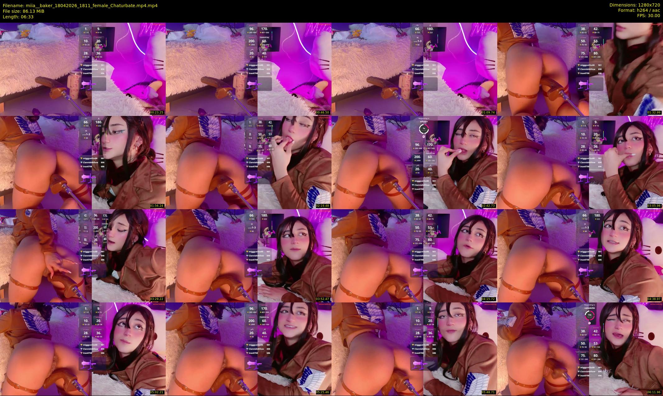 miia__baker — 7 minute Chaturbate female cam show recording, 720p, Apr 18, 2026
