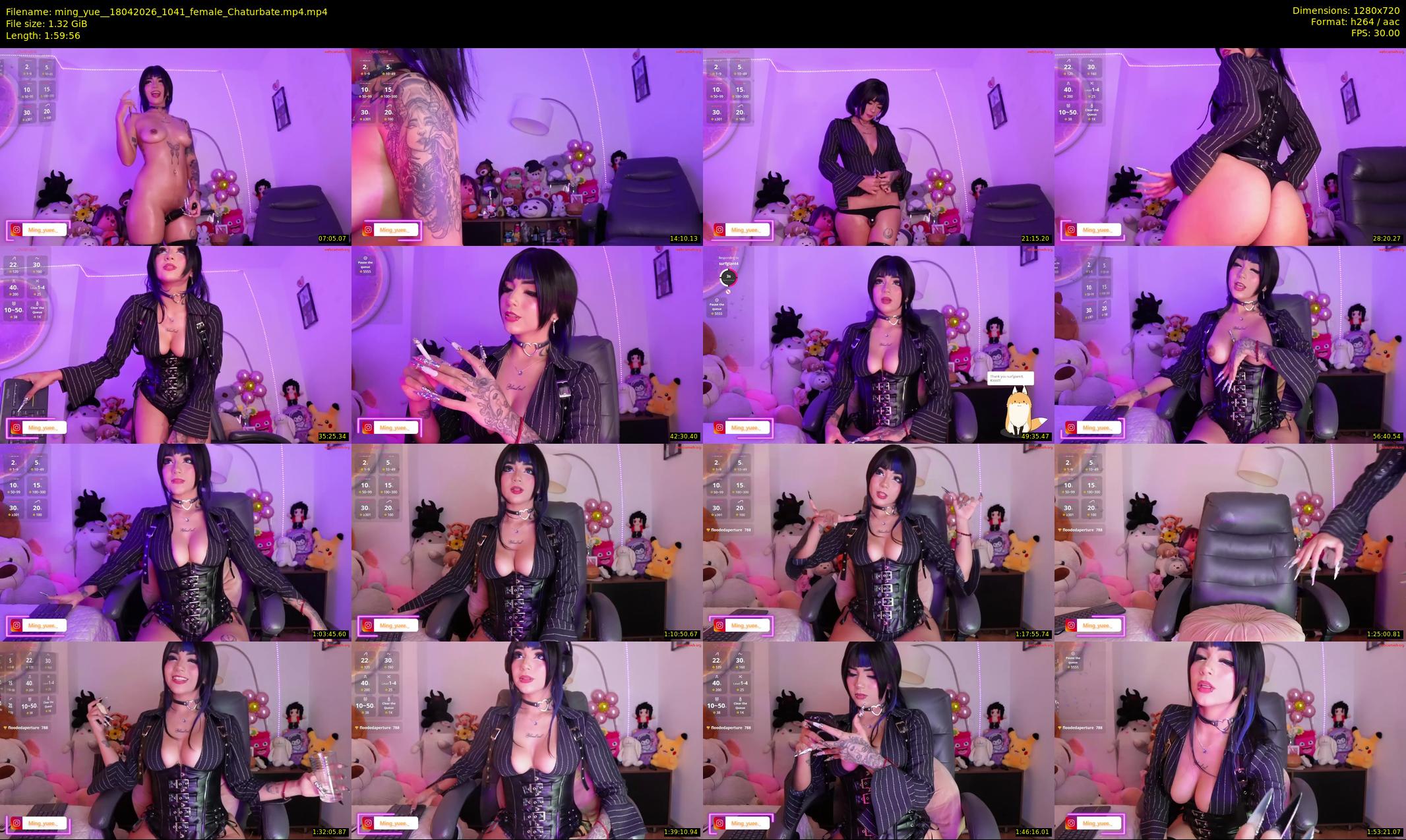 ming_yue_ — 120 minute Chaturbate female cam show recording, 720p, Apr 18, 2026