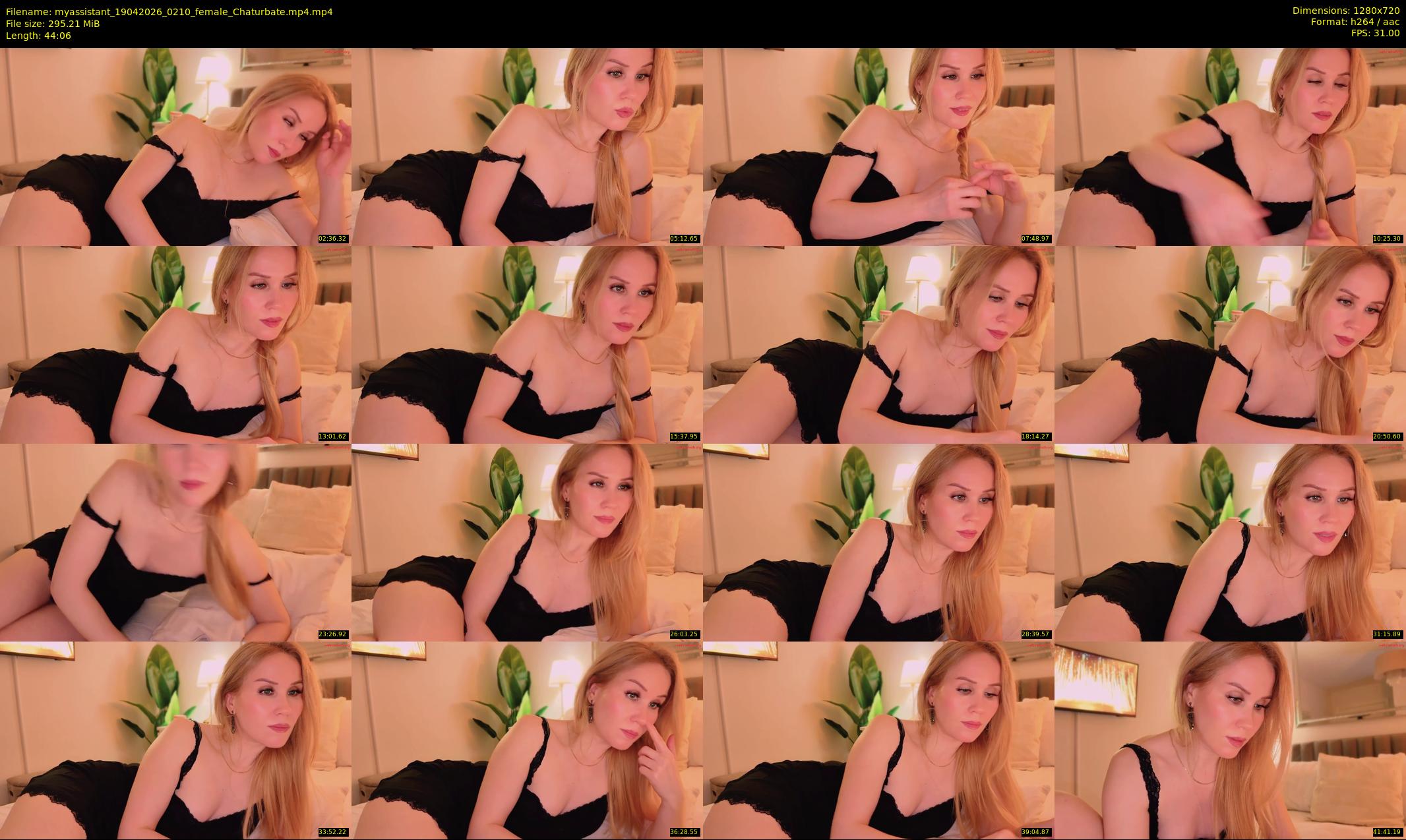 myassistant — 45 minute Chaturbate female cam show recording, 720p, Apr 19, 2026