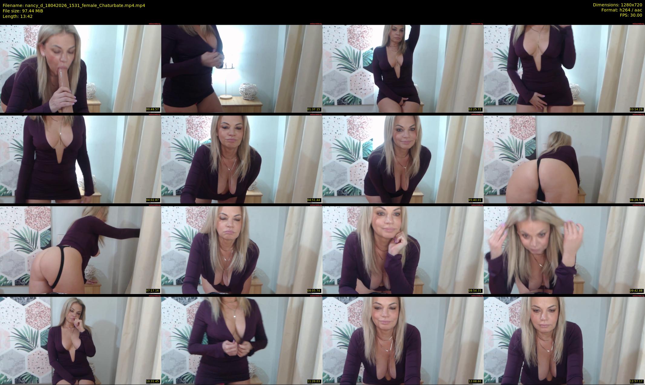 nancy_d — 14 minute Chaturbate female cam show recording, 720p, Apr 18, 2026