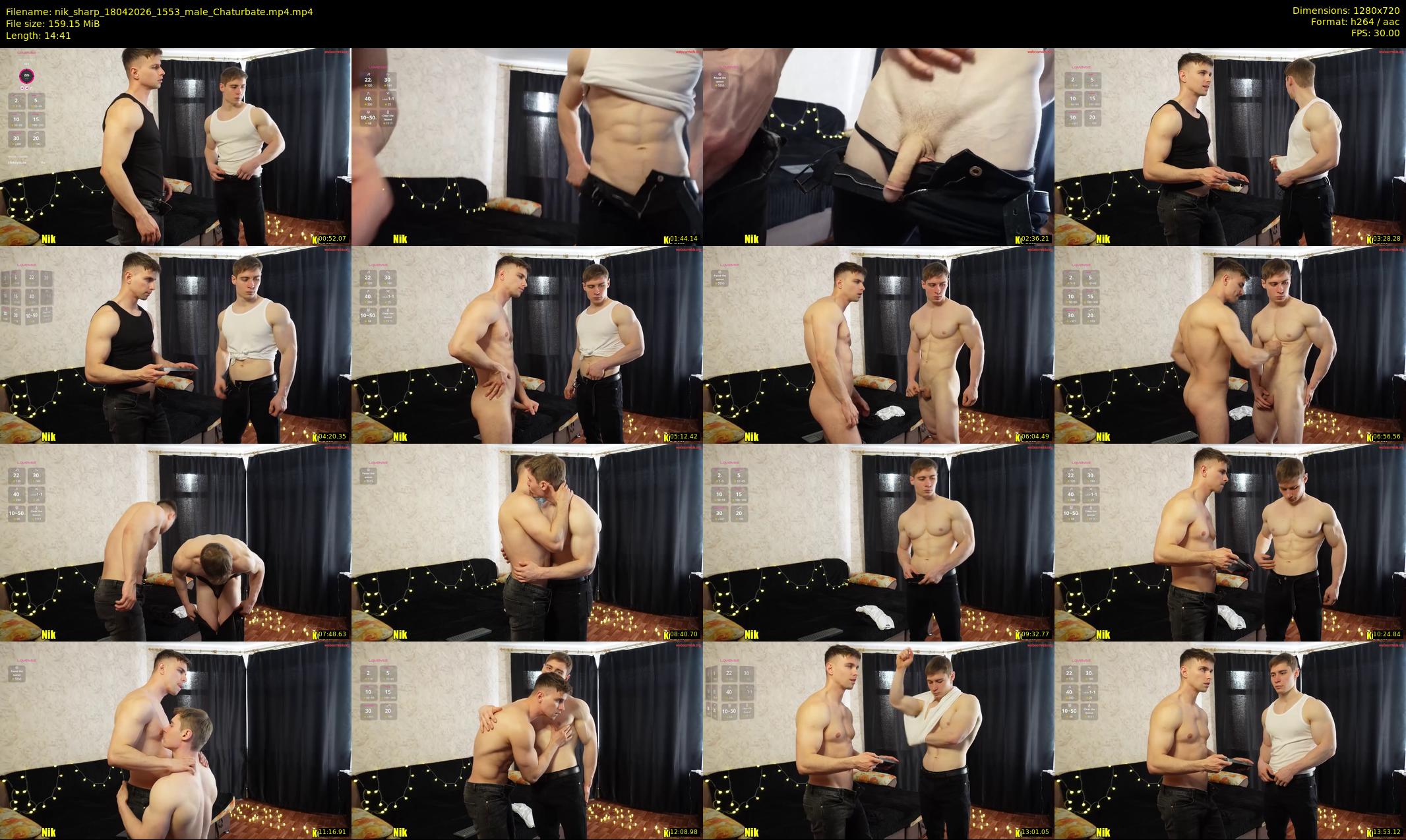 nik_sharp — 15 minute Chaturbate male cam show recording, 720p, Apr 18, 2026