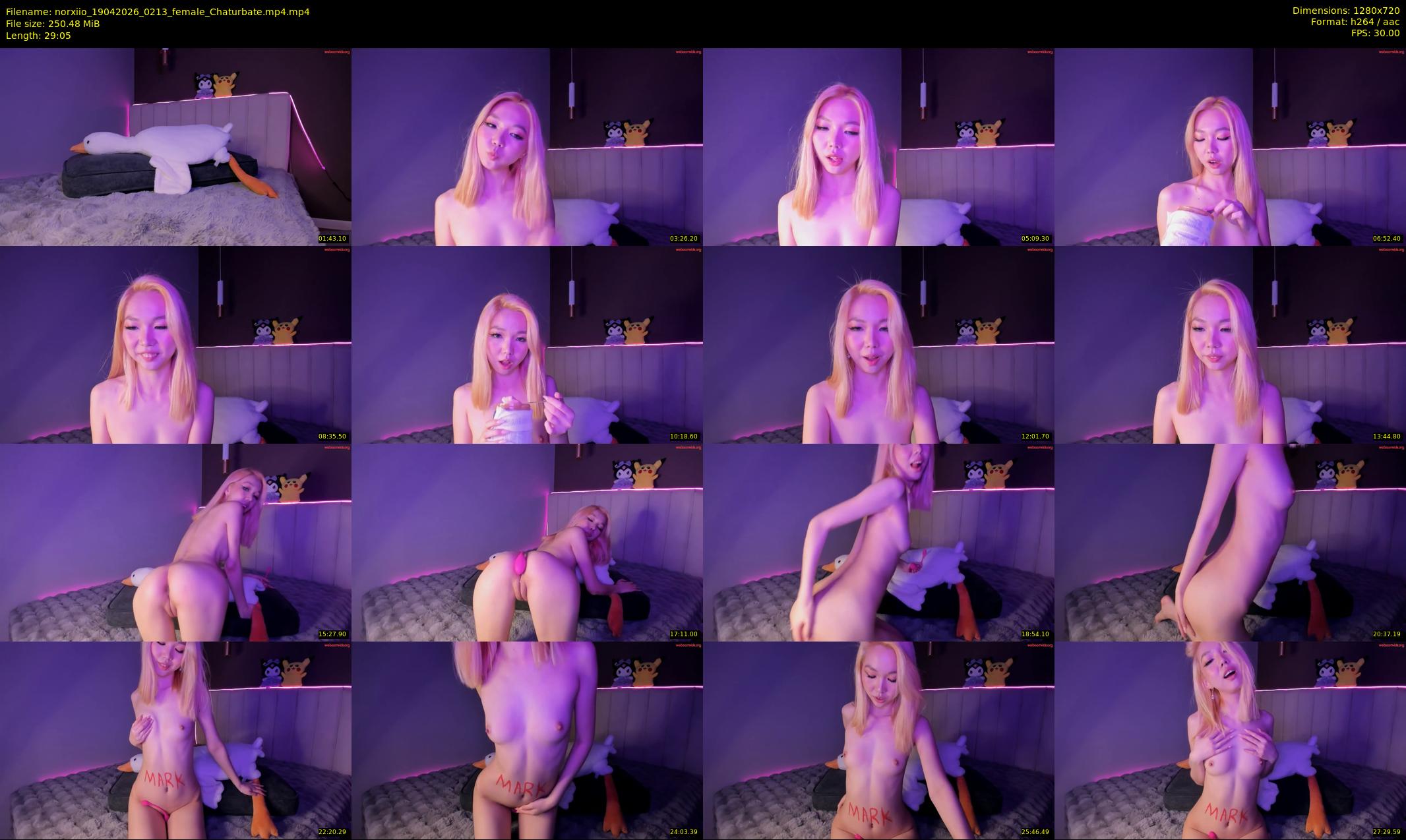 norxiio — 30 minute Chaturbate female cam show recording, 720p, Apr 19, 2026
