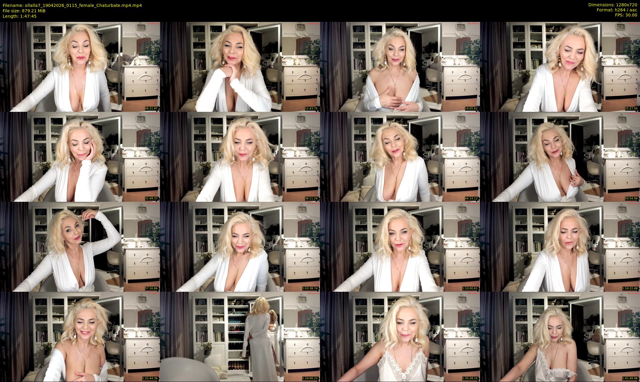 ollalla7 — 108 minute Chaturbate female cam show recording, 720p, Apr 19, 2026