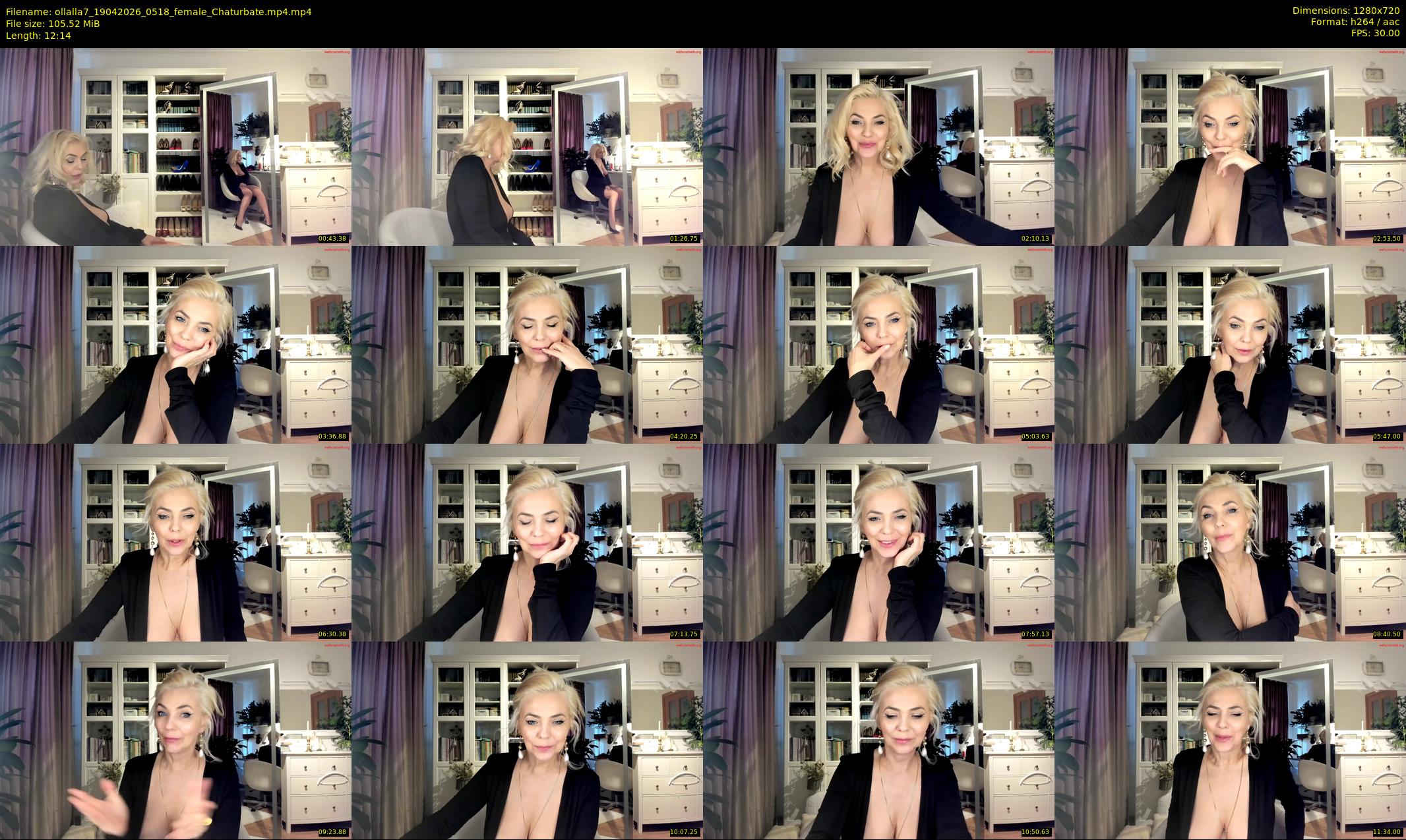 ollalla7 — 13 minute Chaturbate female cam show recording, 720p, Apr 19, 2026