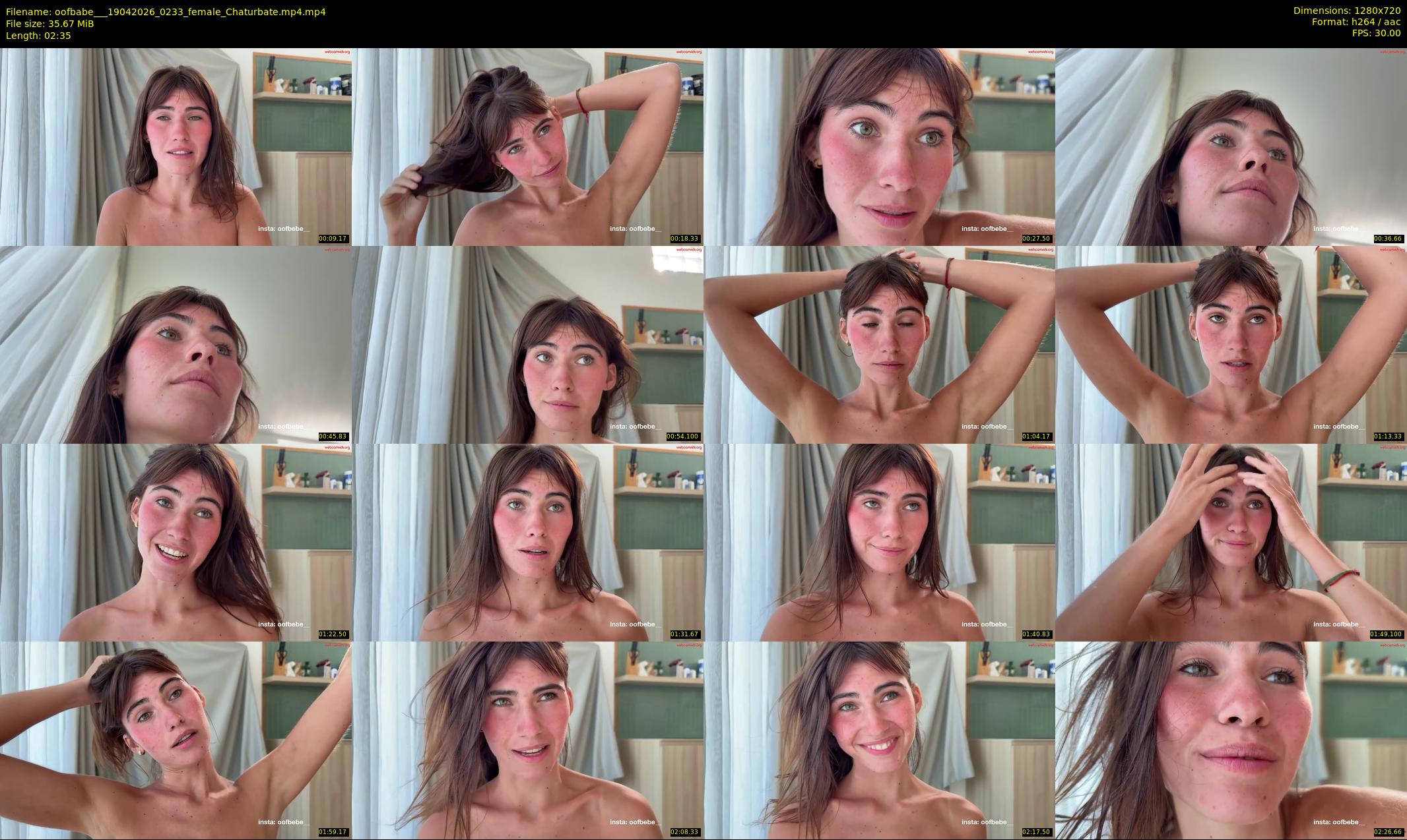 oofbabe__ — 3 minute Chaturbate female cam show recording, 720p, Apr 19, 2026