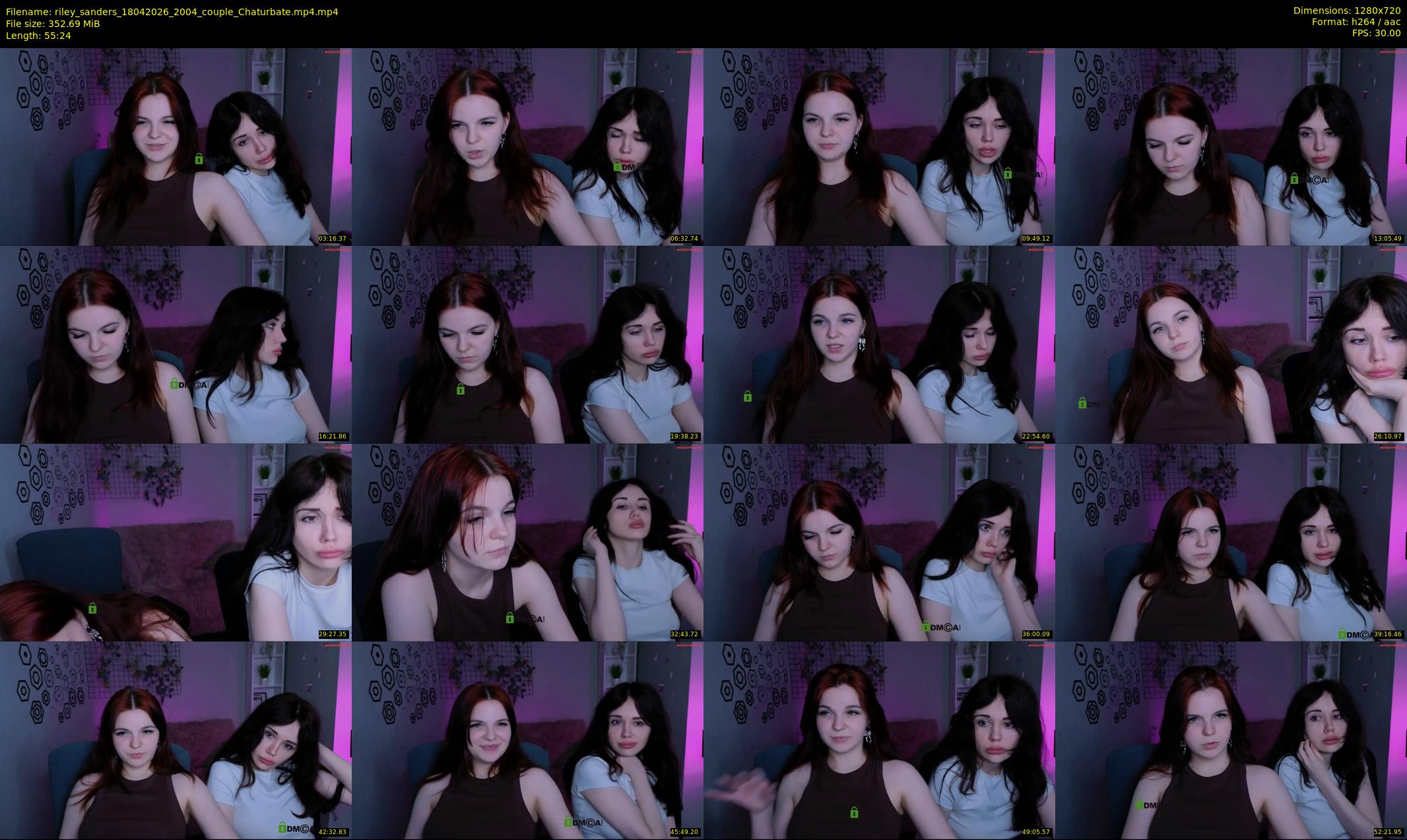 riley_sanders — 56 minute Chaturbate couple cam show recording, 720p, Apr 18, 2026