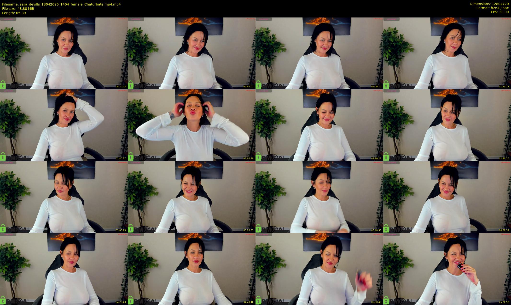 sara_devills — 6 minute Chaturbate female cam show recording, 720p, Apr 18, 2026