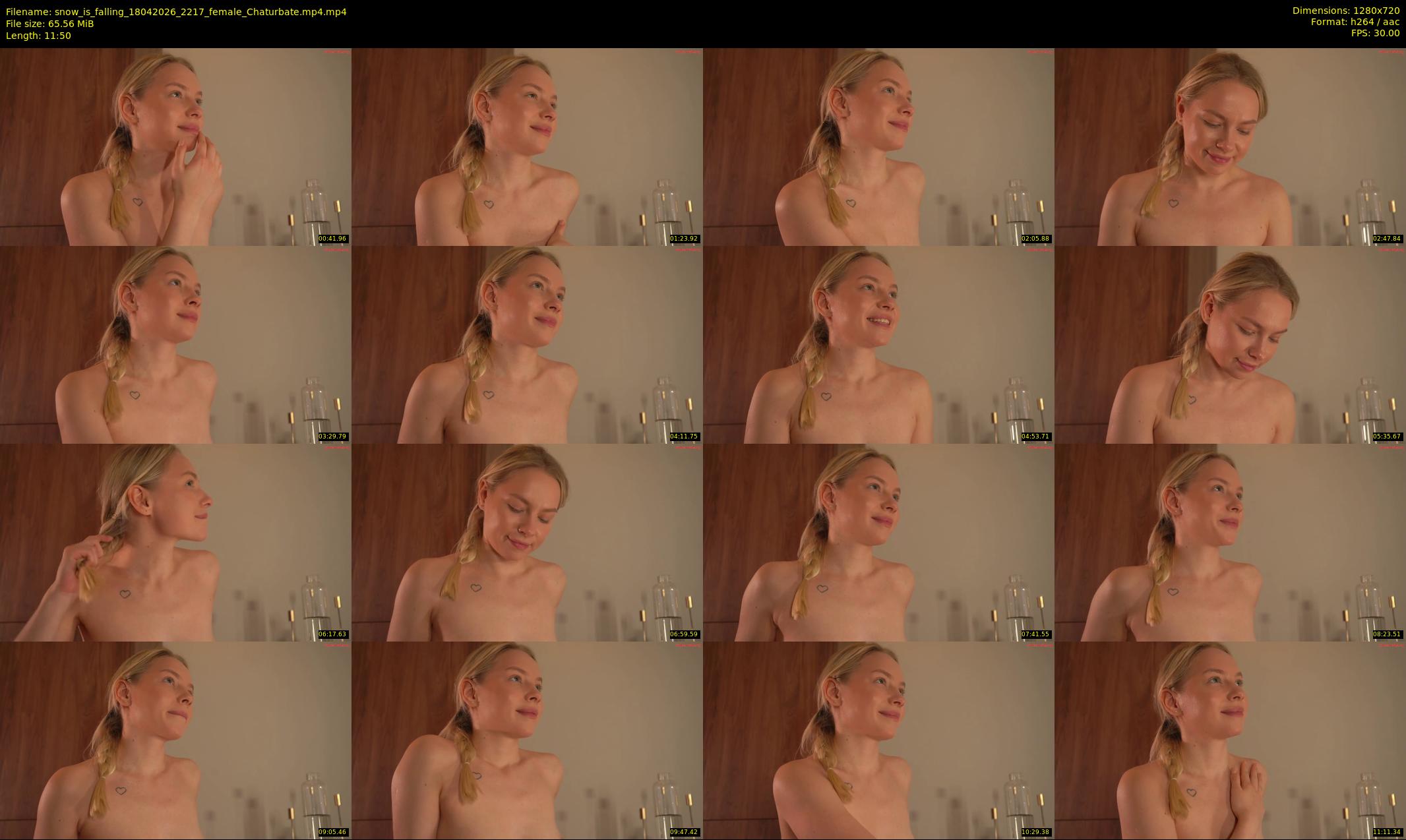 snow_is_falling — 12 minute Chaturbate female cam show recording, 720p, Apr 18, 2026