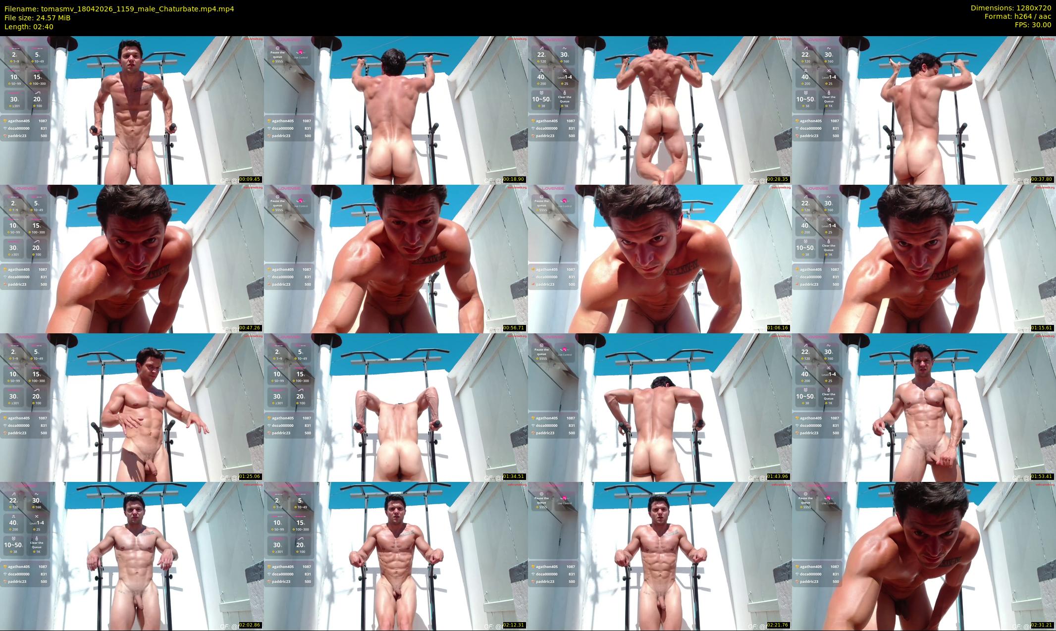 tomasmv — 3 minute Chaturbate male cam show recording, 720p, Apr 18, 2026