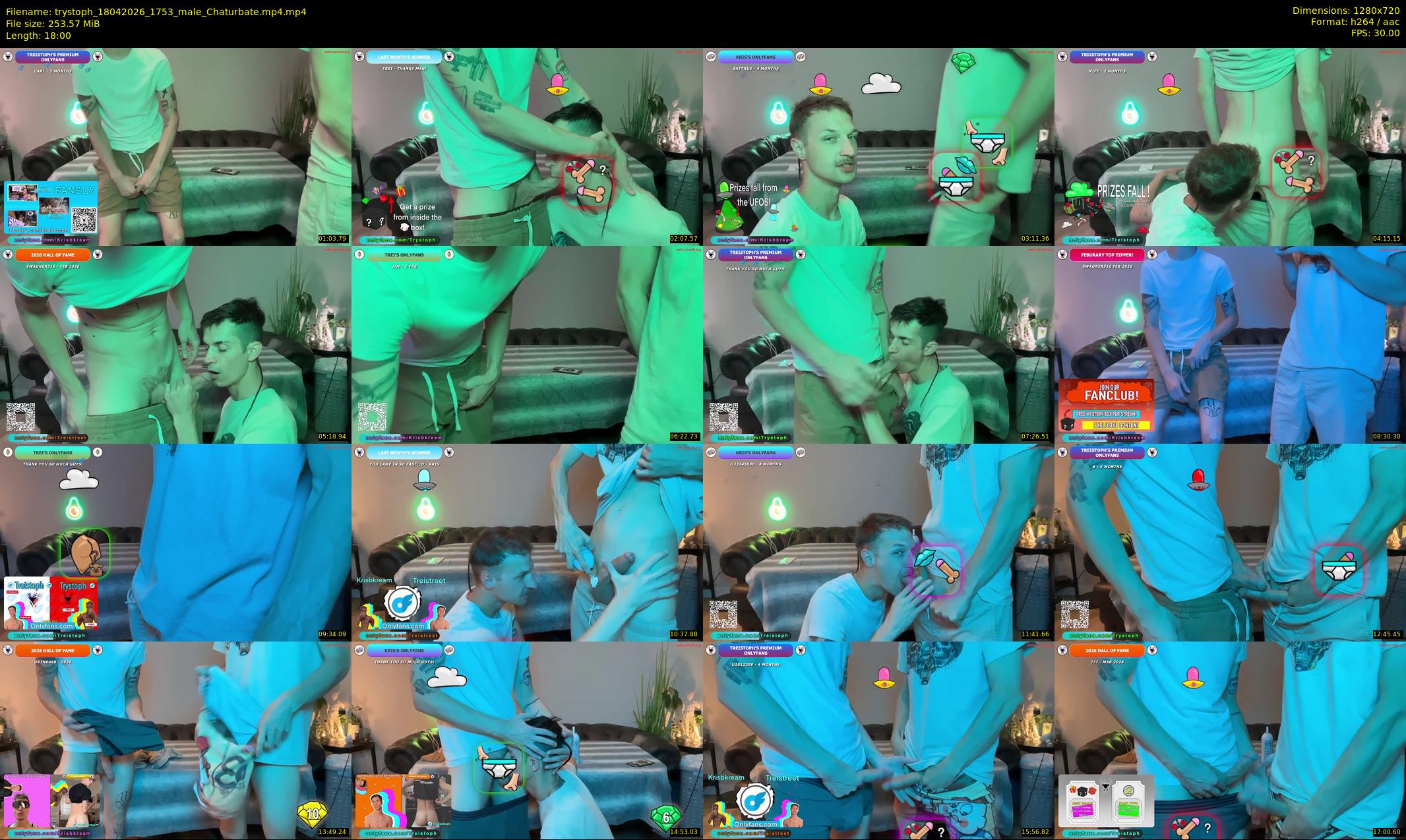 trystoph — 18 minute Chaturbate male cam show recording, 720p, Apr 18, 2026