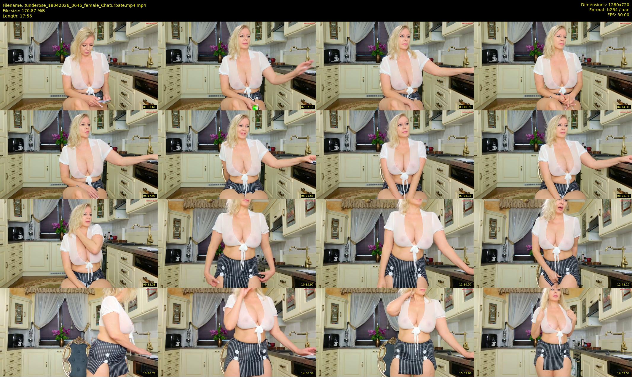 tunderose — 18 minute Chaturbate female cam show recording, 720p, Apr 18, 2026