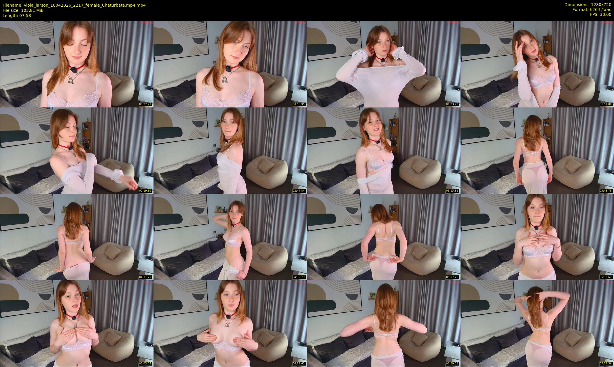 viola_larson — 8 minute Chaturbate female cam show recording, 720p, Apr 18, 2026