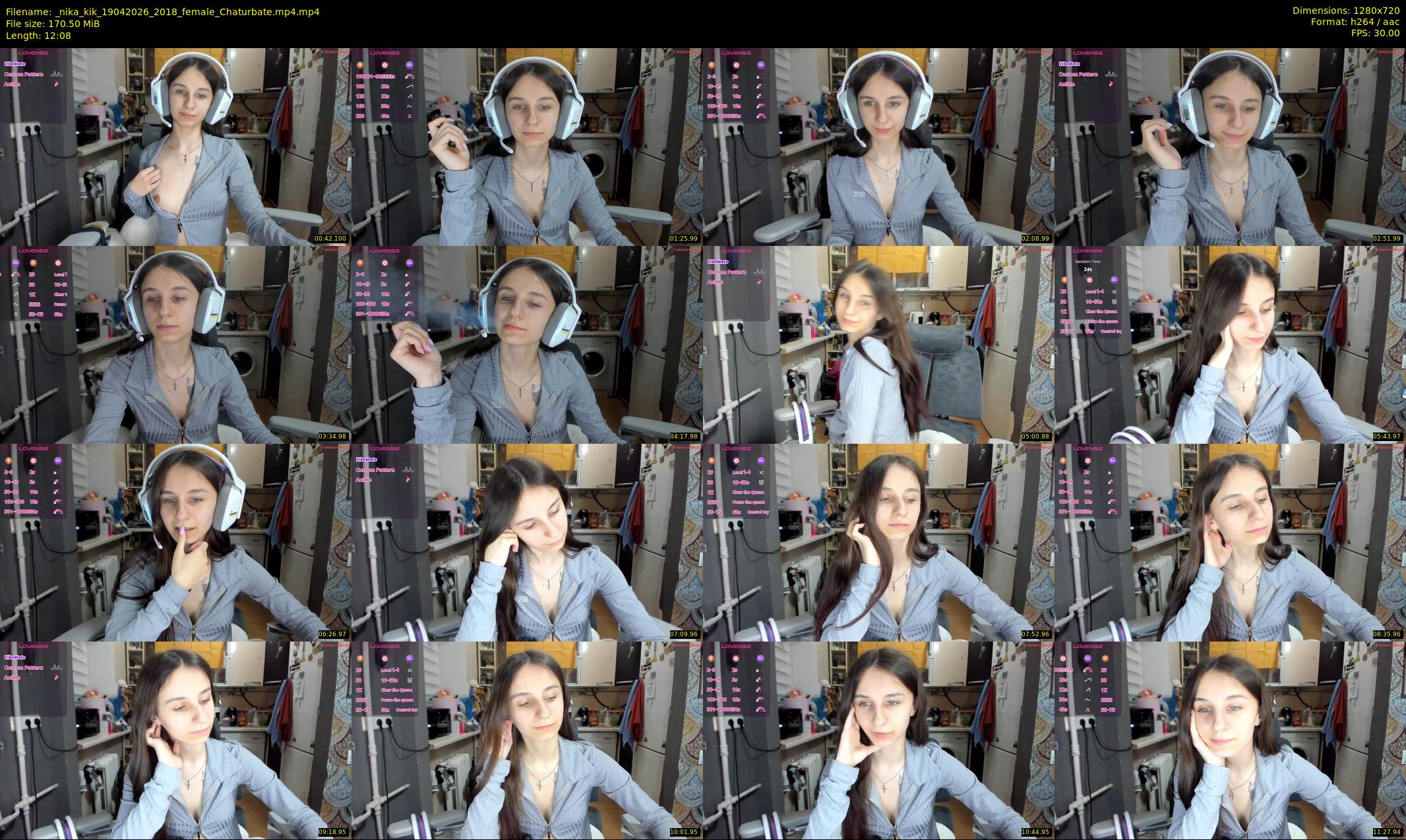 _nika_kik — 13 minute Chaturbate female cam show recording, 720p, Apr 19, 2026