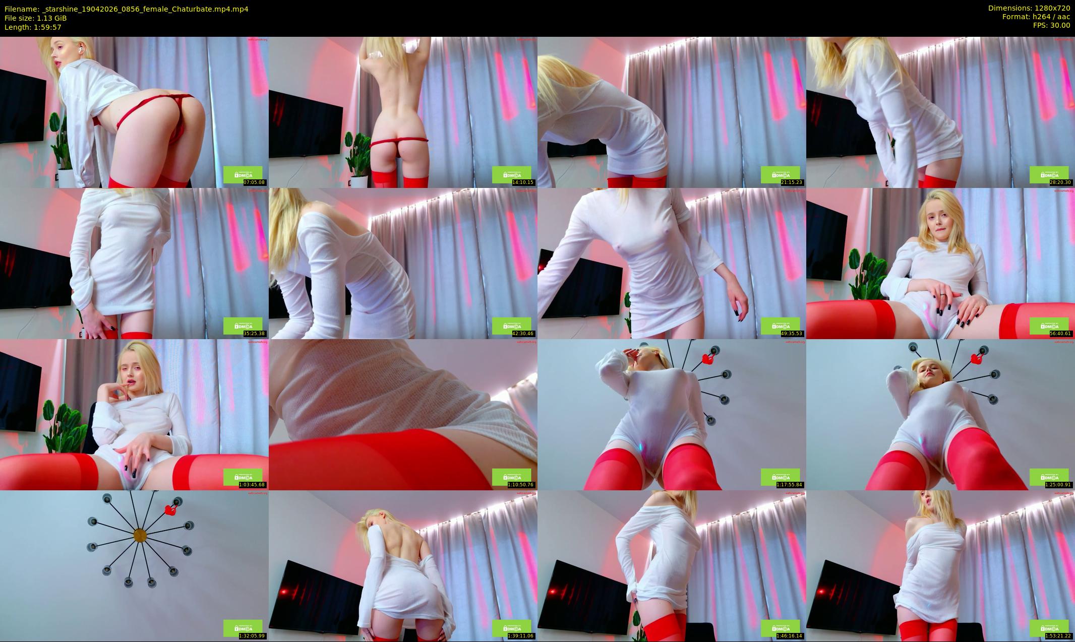 _starshine — 120 minute Chaturbate female cam show recording, 720p, Apr 19, 2026