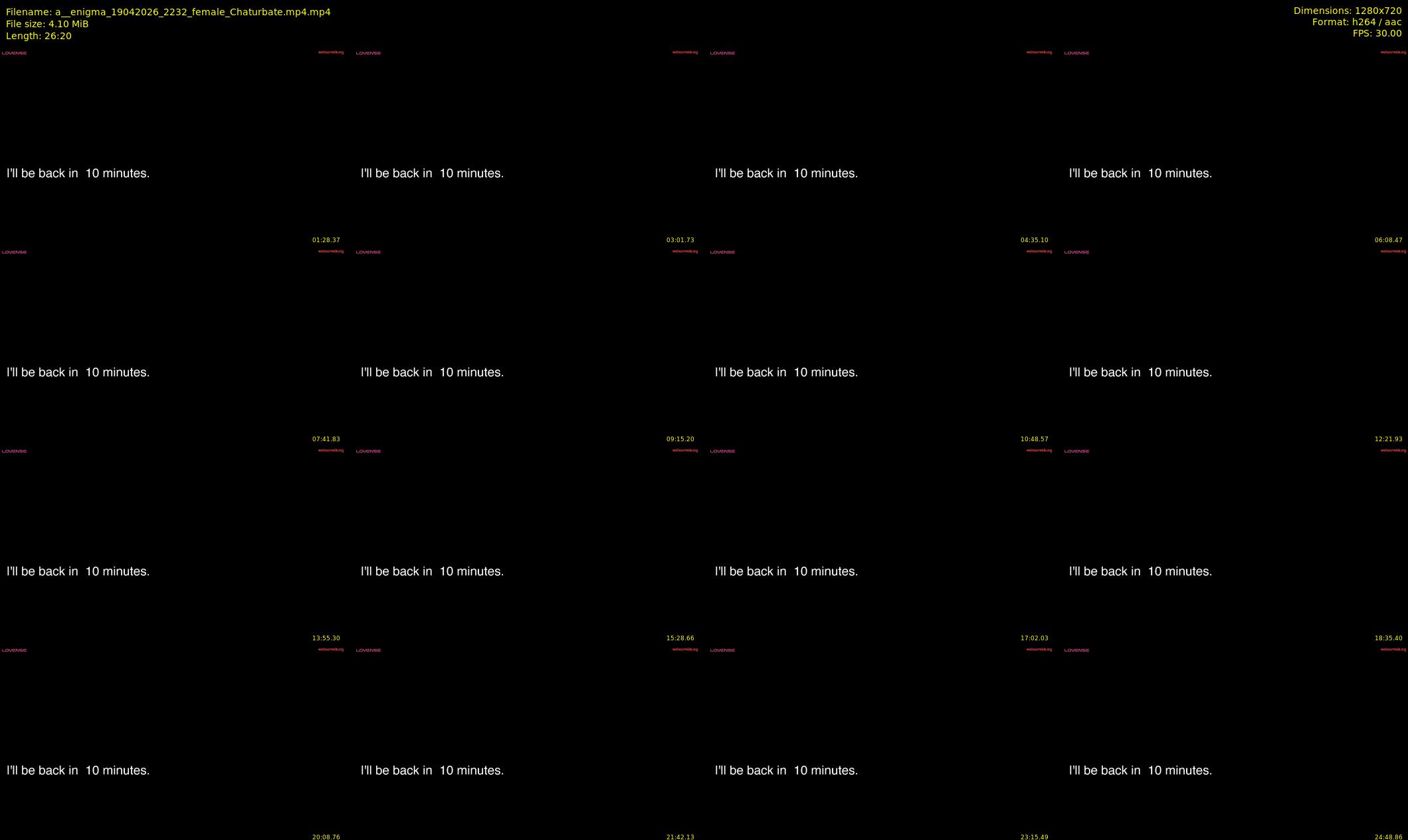 a__enigma — 27 minute Chaturbate female cam show recording, 720p, Apr 19, 2026