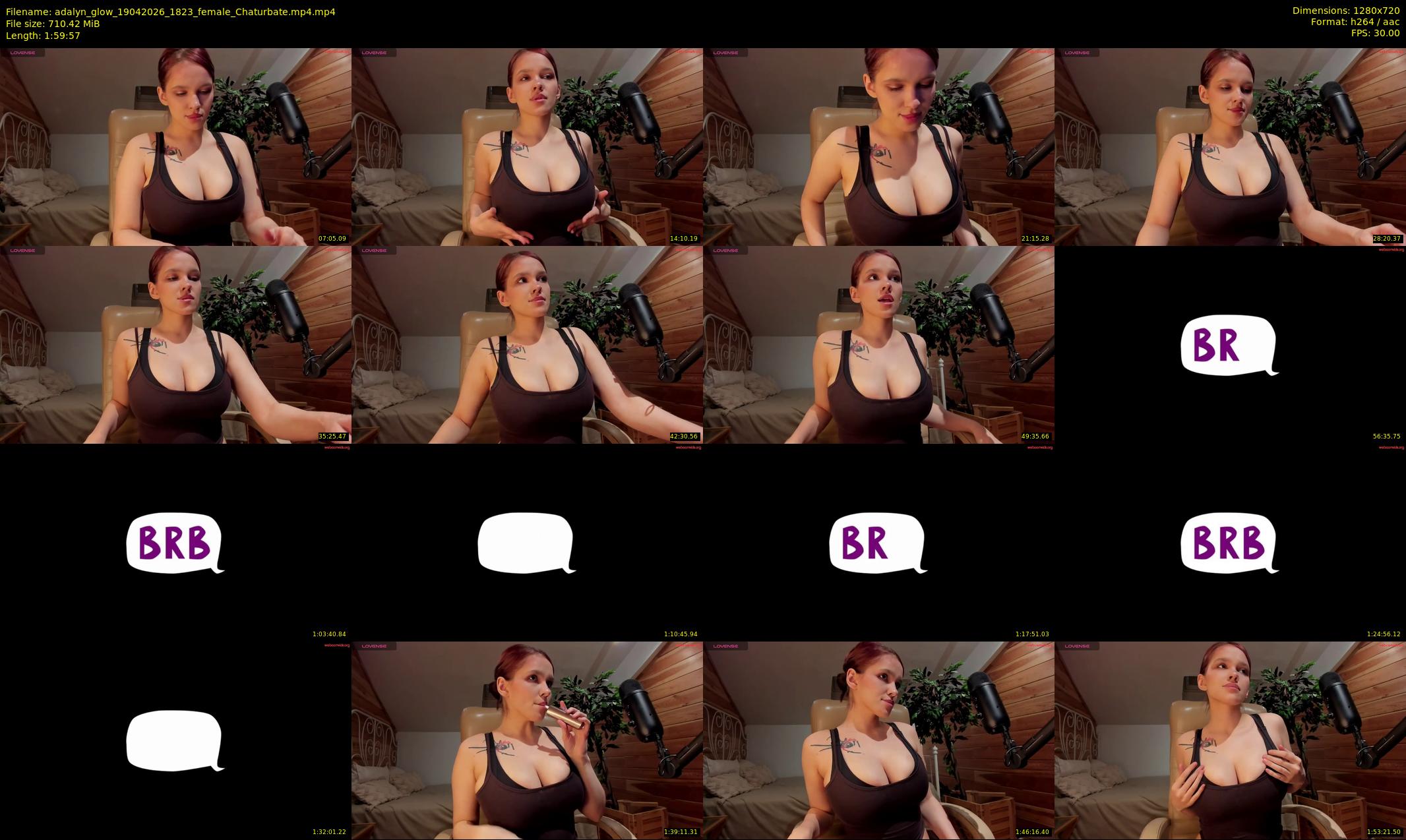 adalyn_glow — 120 minute Chaturbate female cam show recording, 720p, Apr 19, 2026