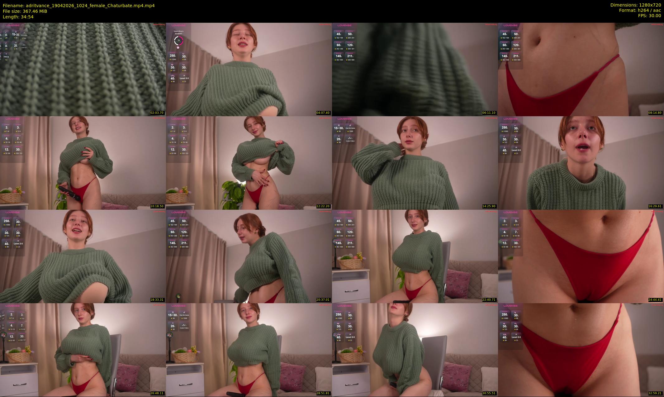 adritvance — 35 minute Chaturbate female cam show recording, 720p, Apr 19, 2026